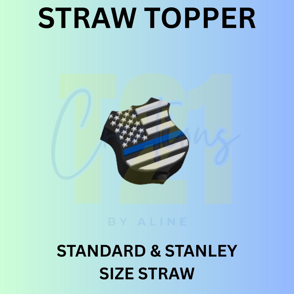 POLICE STRAW TOPPER