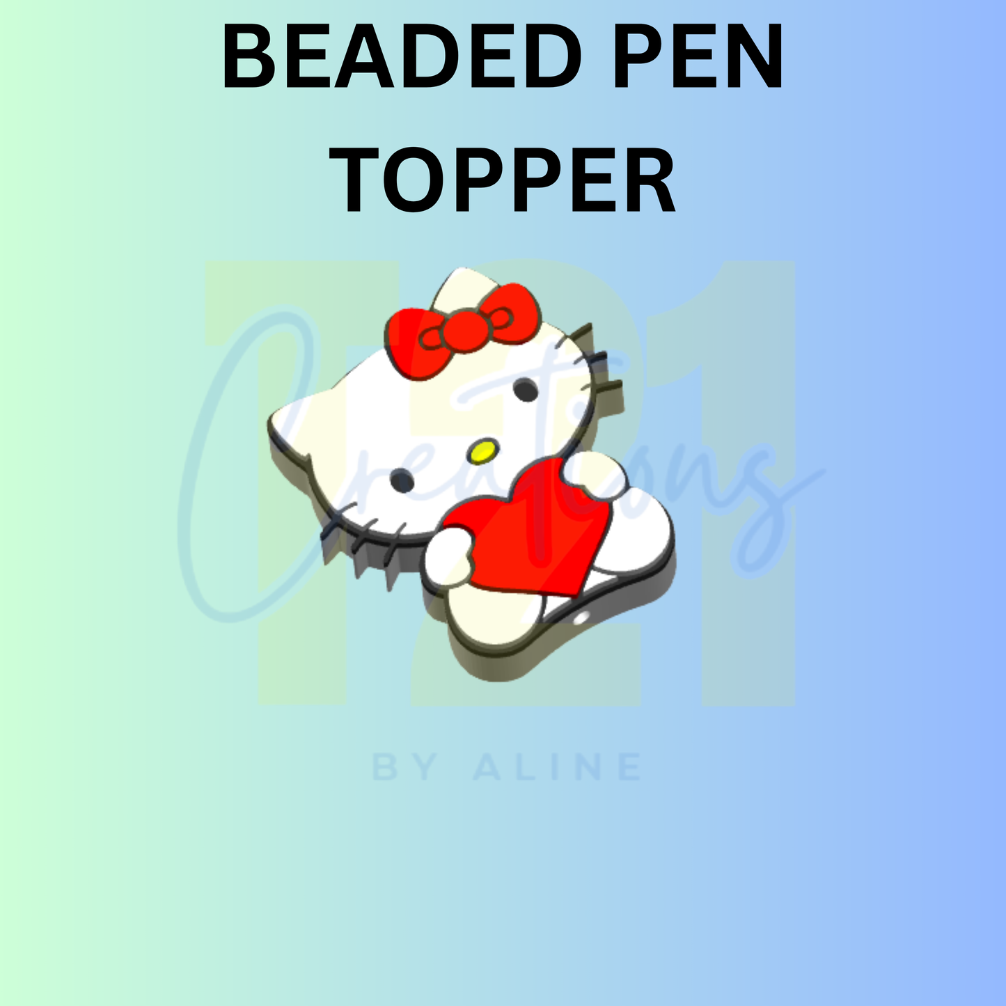HEART H K PEN TOPPER