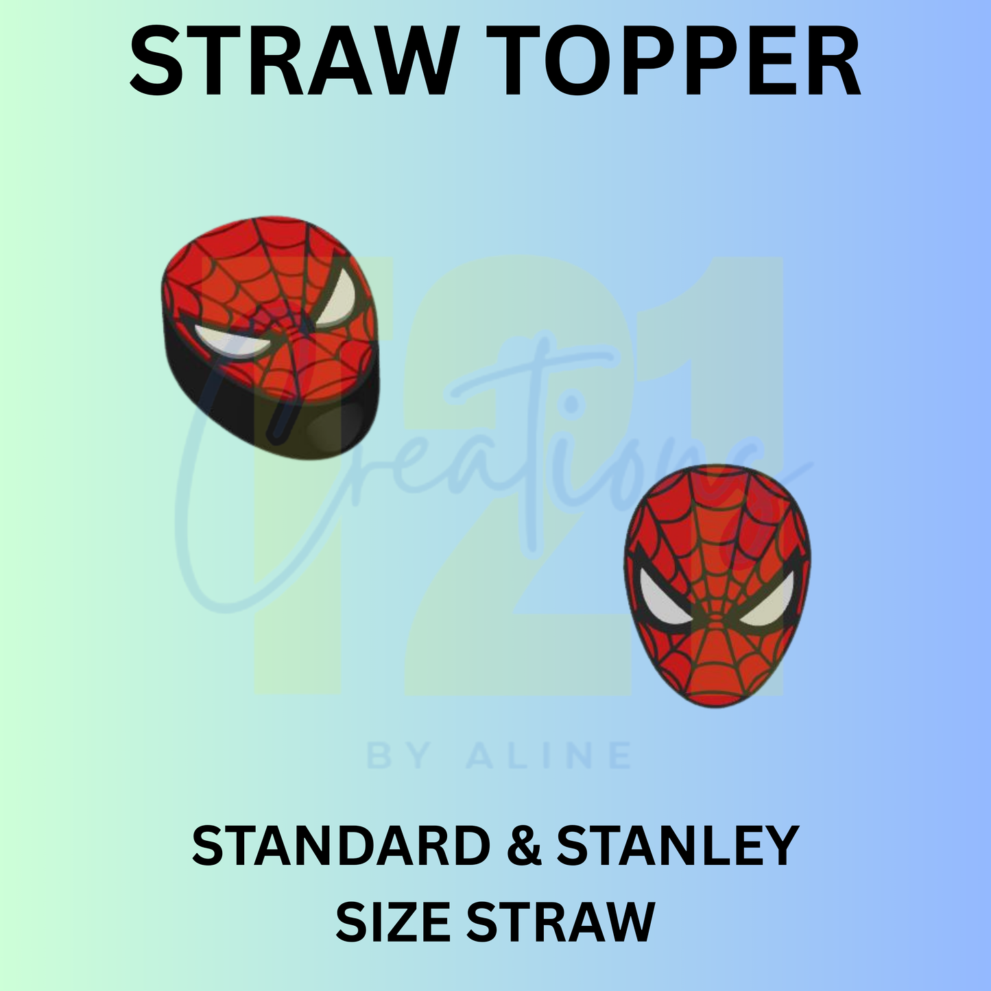 SPIDER GUY STRAW TOPPER