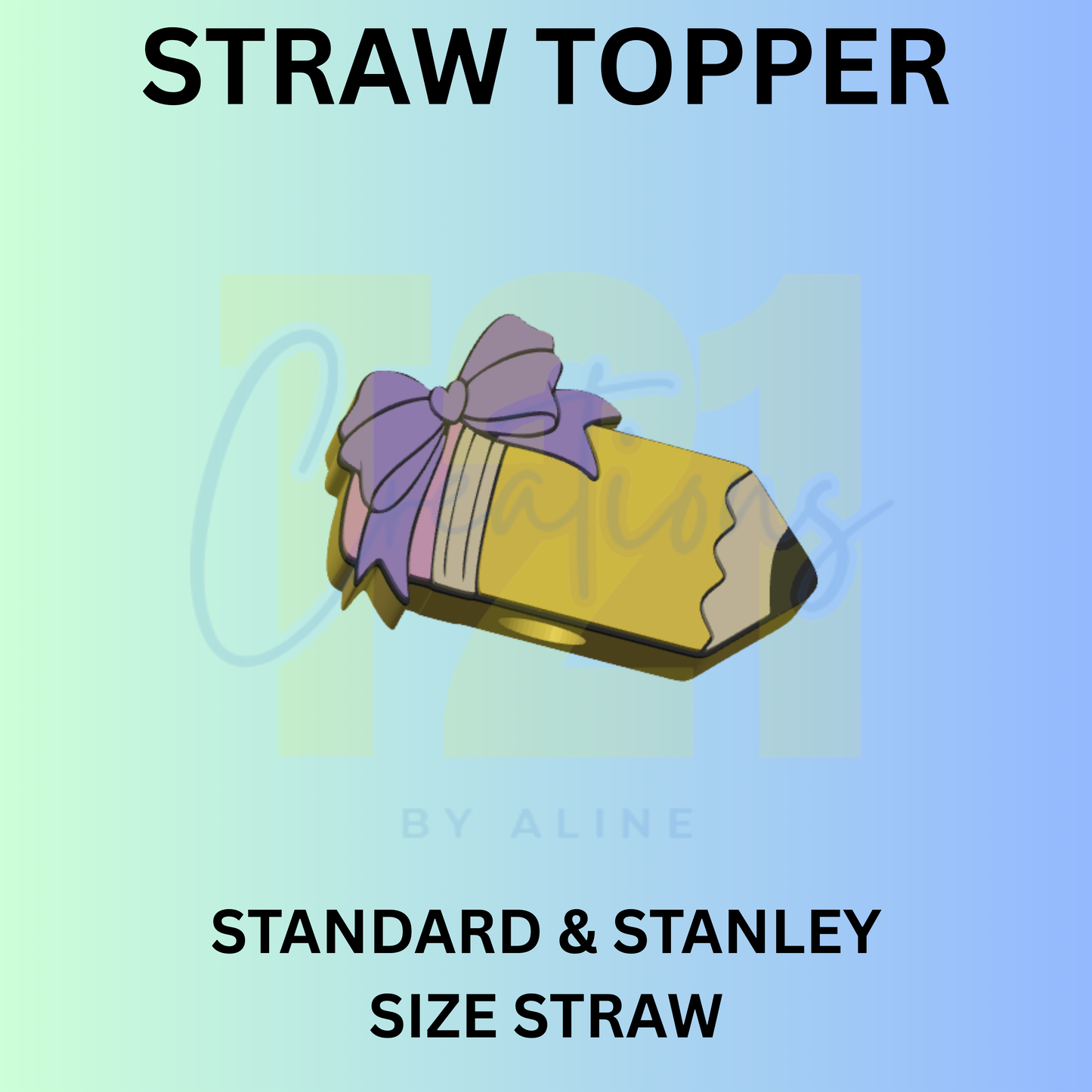 COQUETTE PENCIL STRAW TOPPER