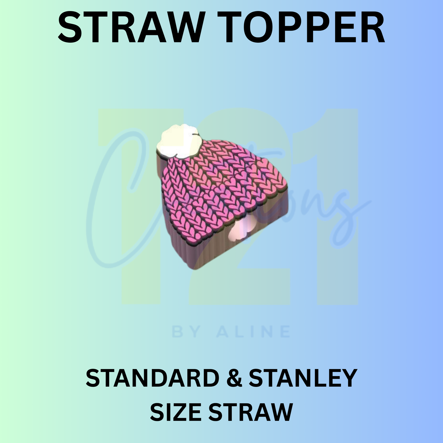 WINTER HAT STRAW TOPPE