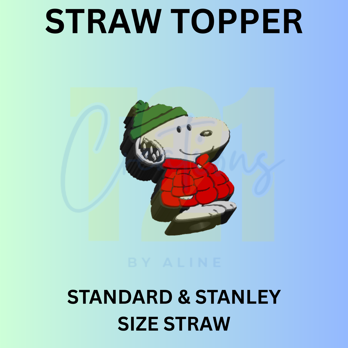 WINTER WHITE DOG STRAW TOPPER