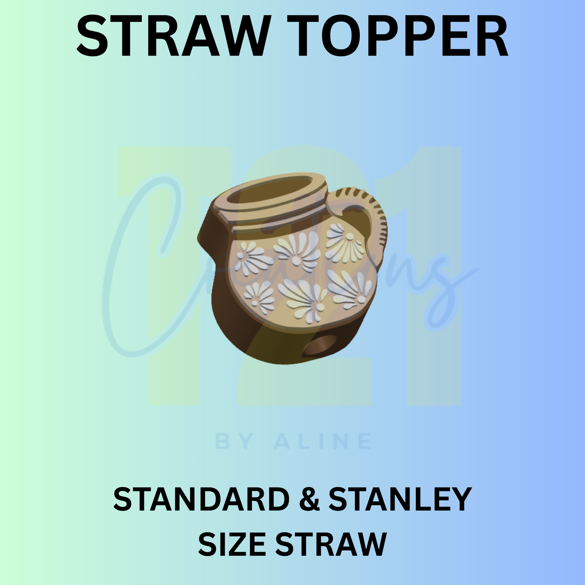 JARRONCITO STRAW TOPPER