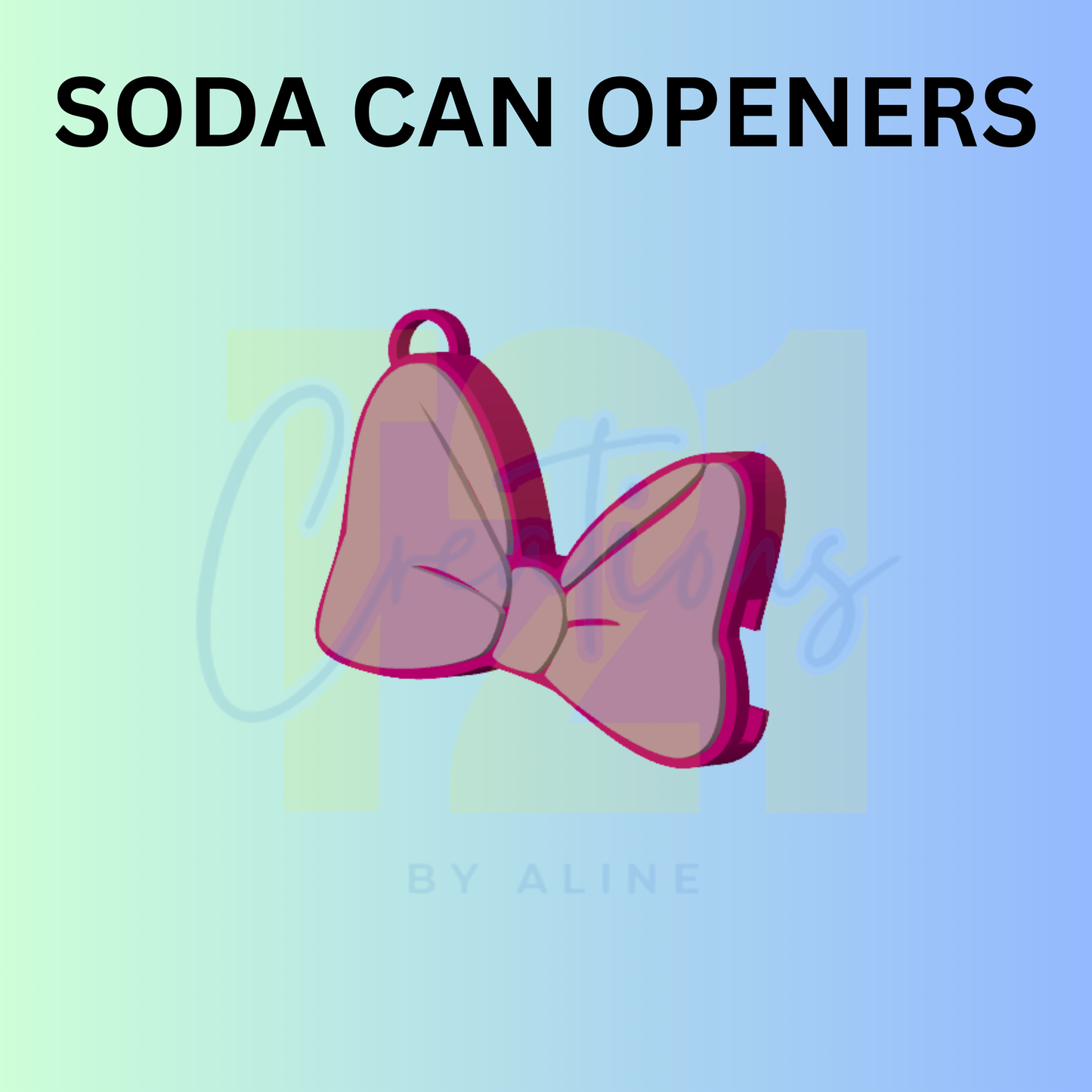BOW 2 SODA CAN OPENER KEYCHAIN