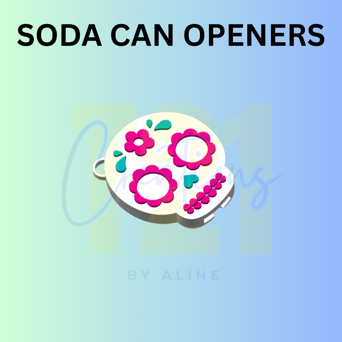 CALAVERITA SODA CAN OPENER KEYCHAIN