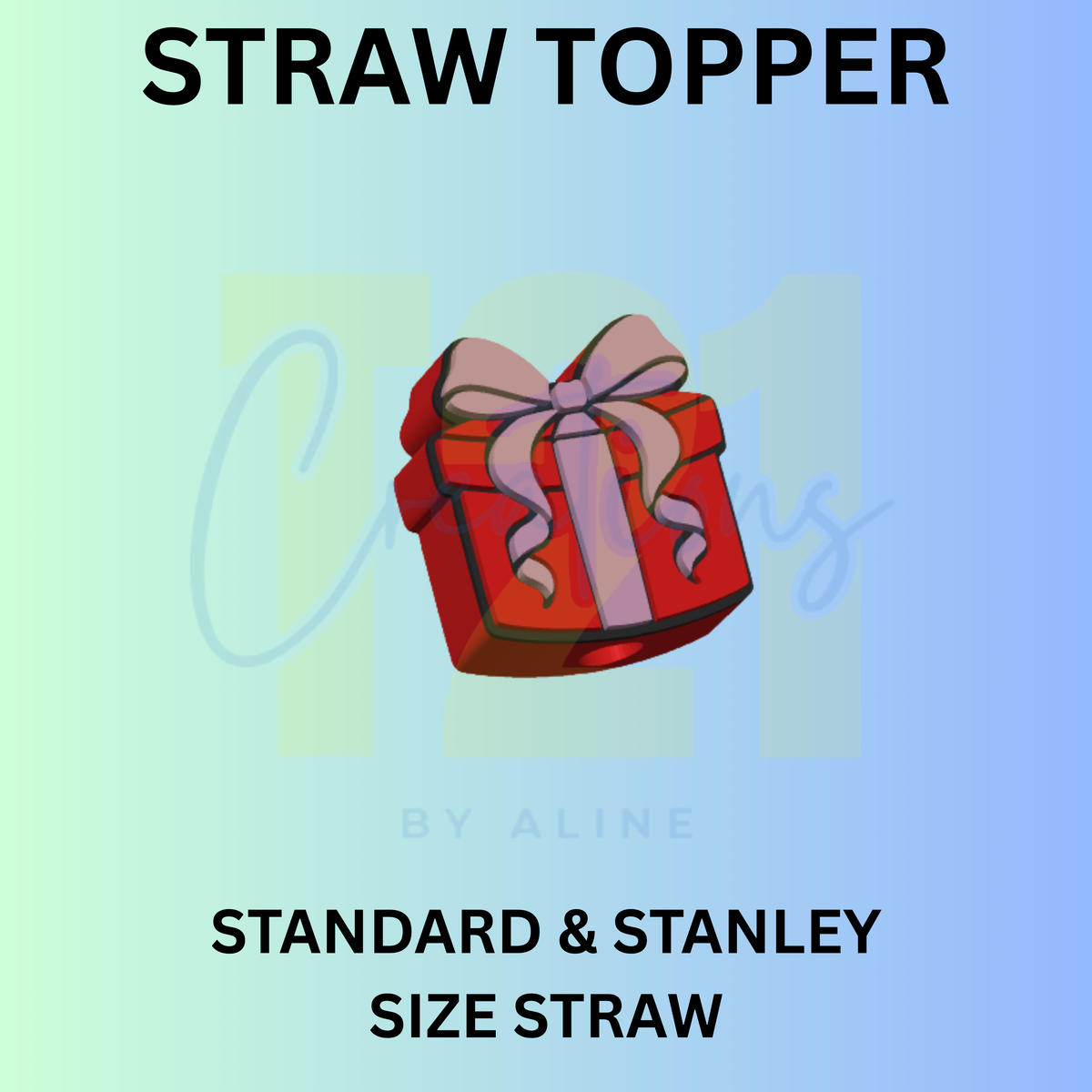 GIFT STRAW TOPPER