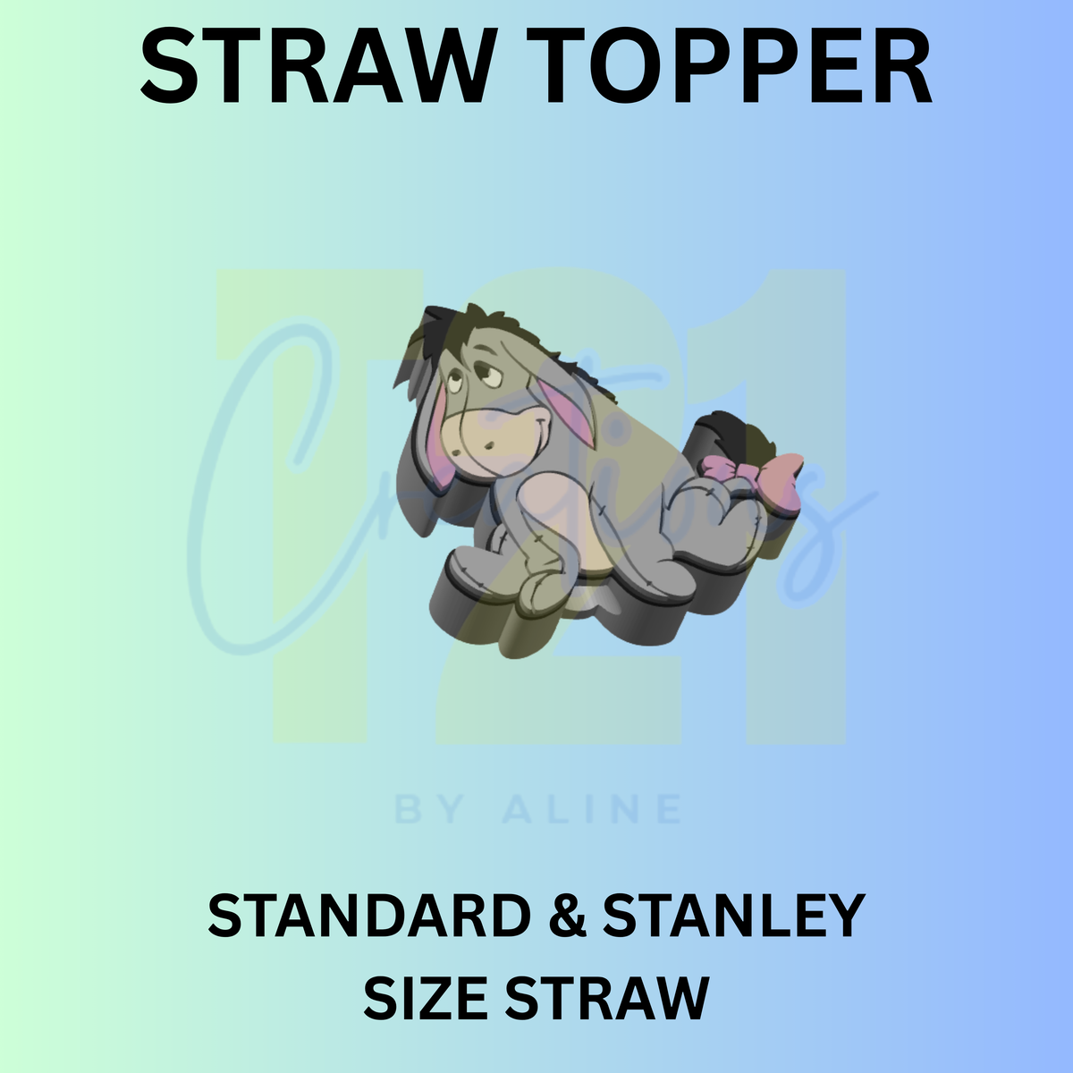 DONKEY 3 STRAW TOPPER