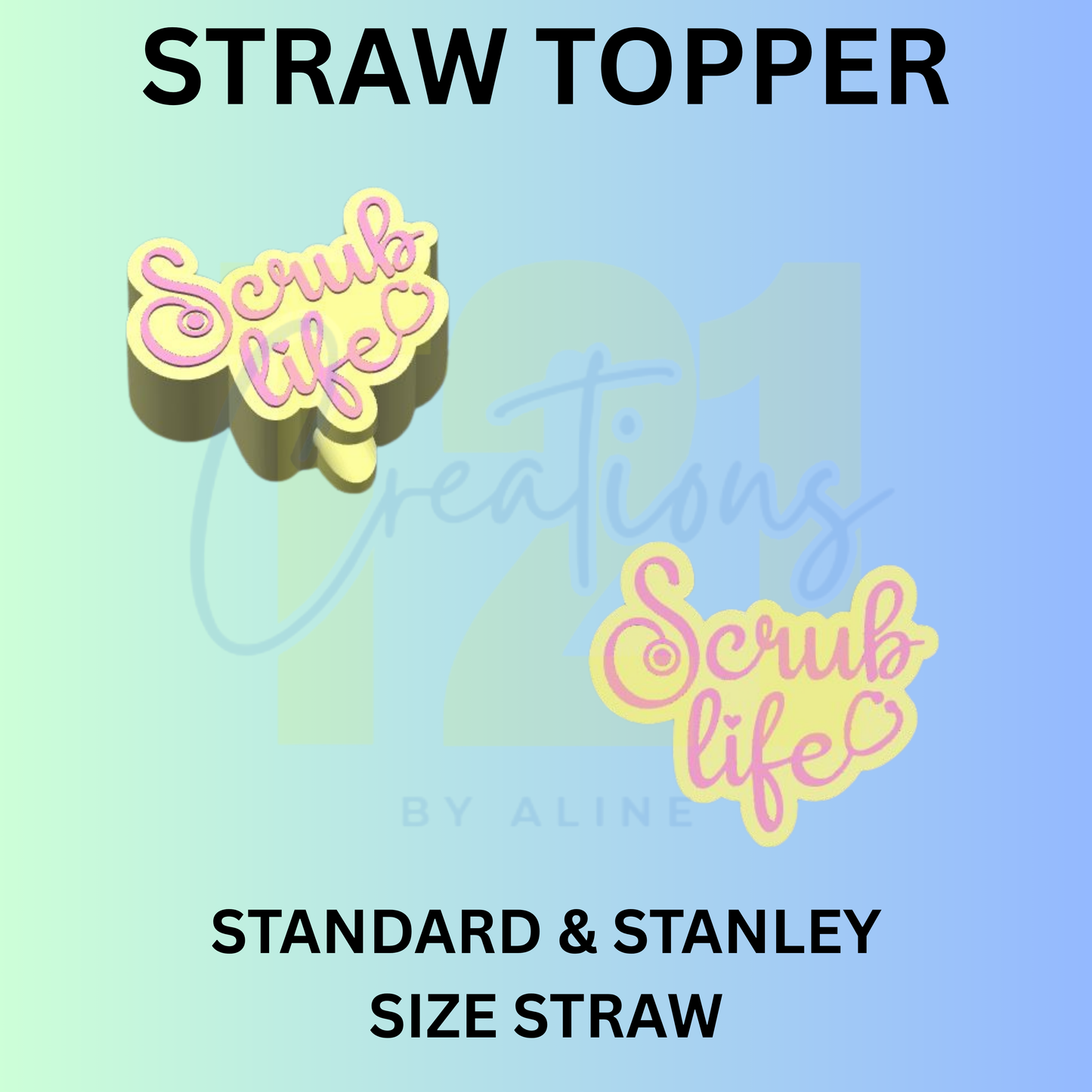 SCRUB LIFE STRAW TOPPER