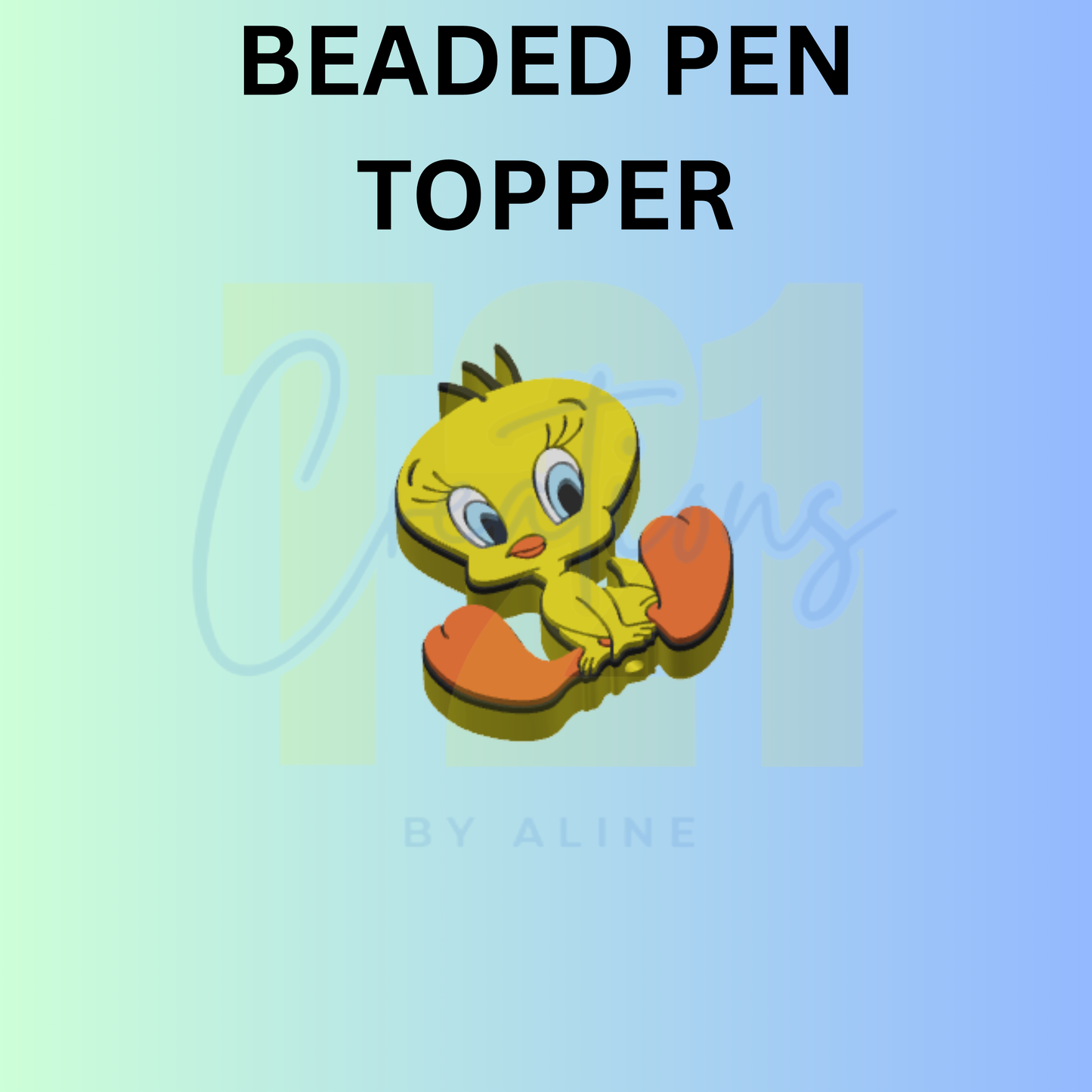 YELLOW BIRD PEN TOPPER
