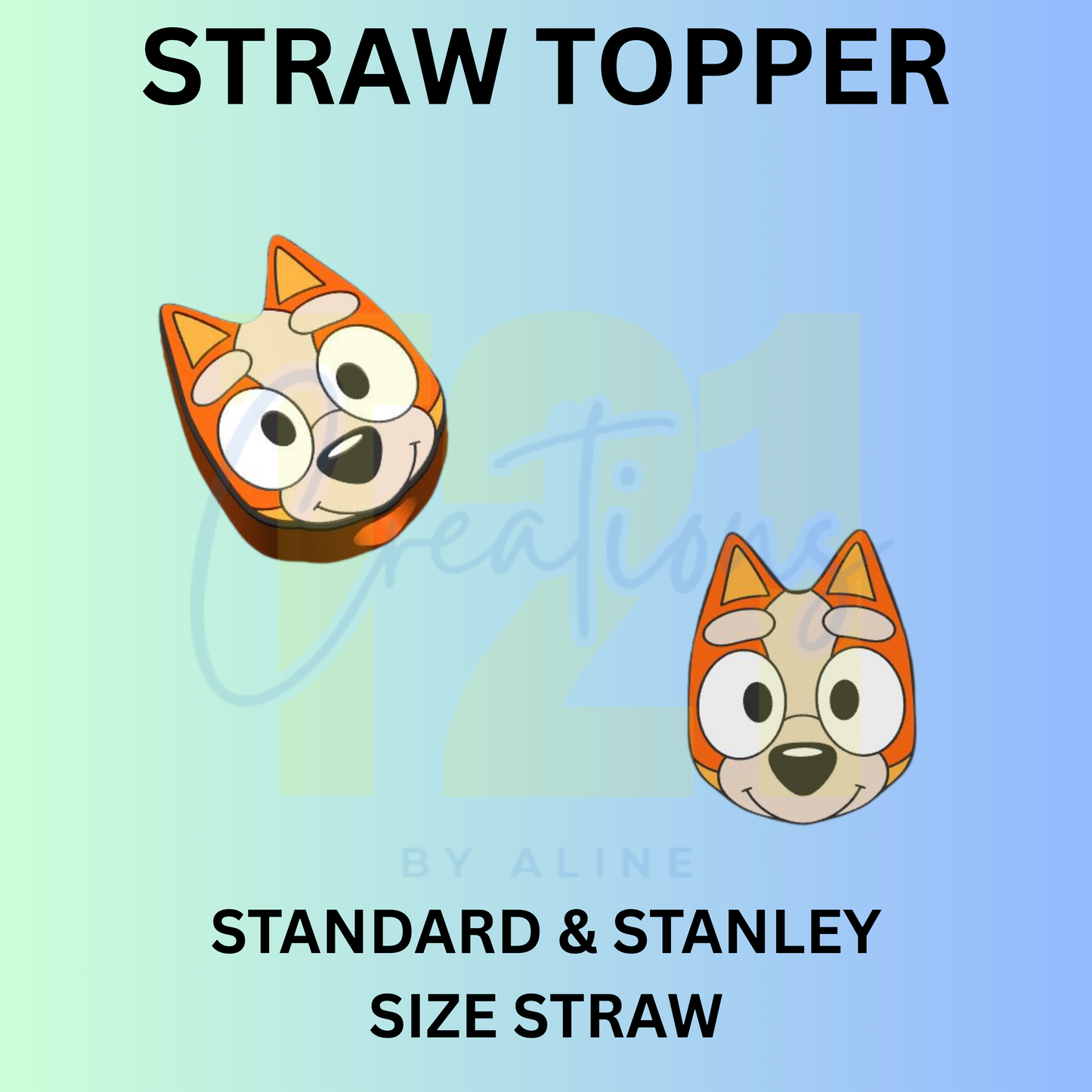 ORANGE DOG STRAW TOPPER