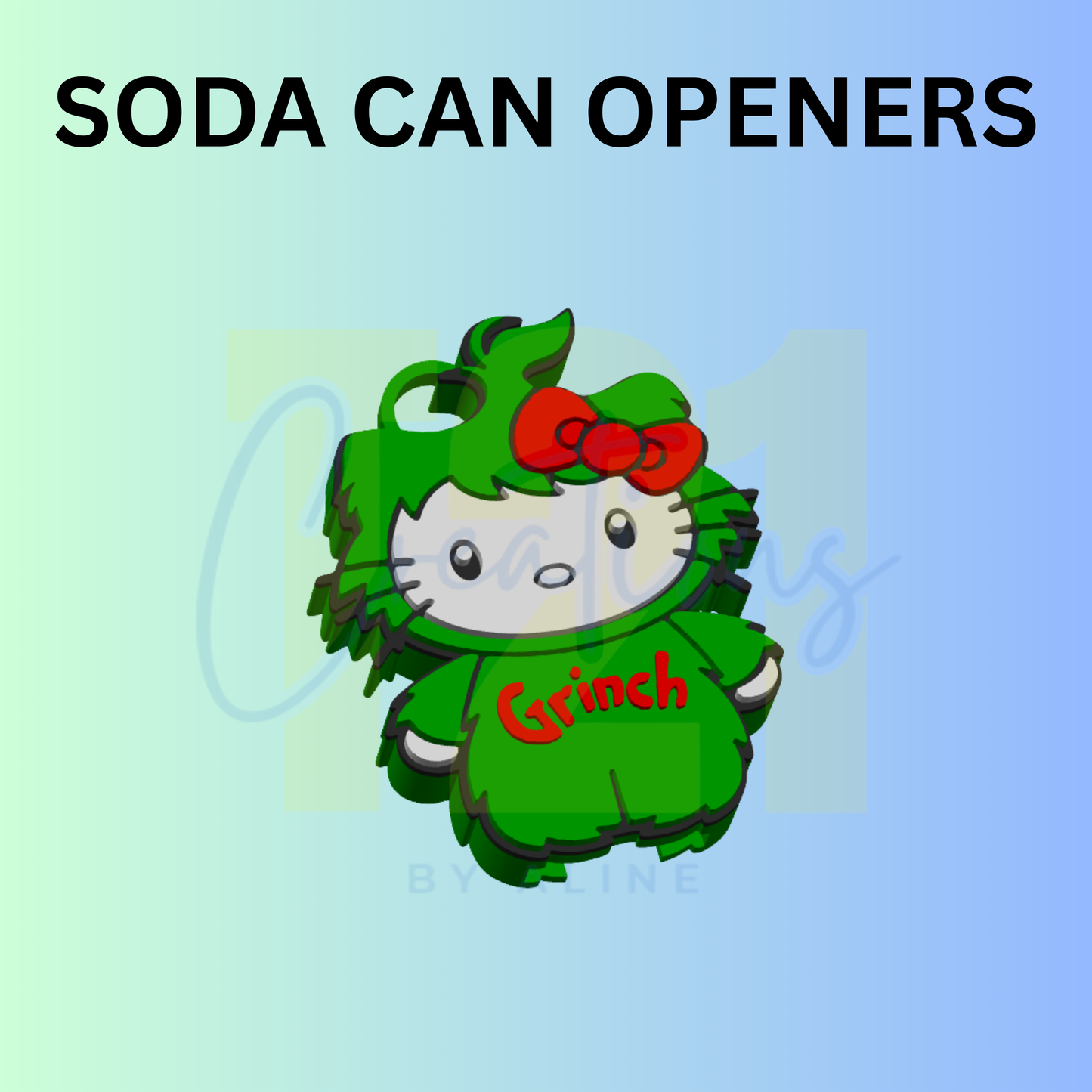 GROUCH H-K CAN OPENER KEYCHAIN