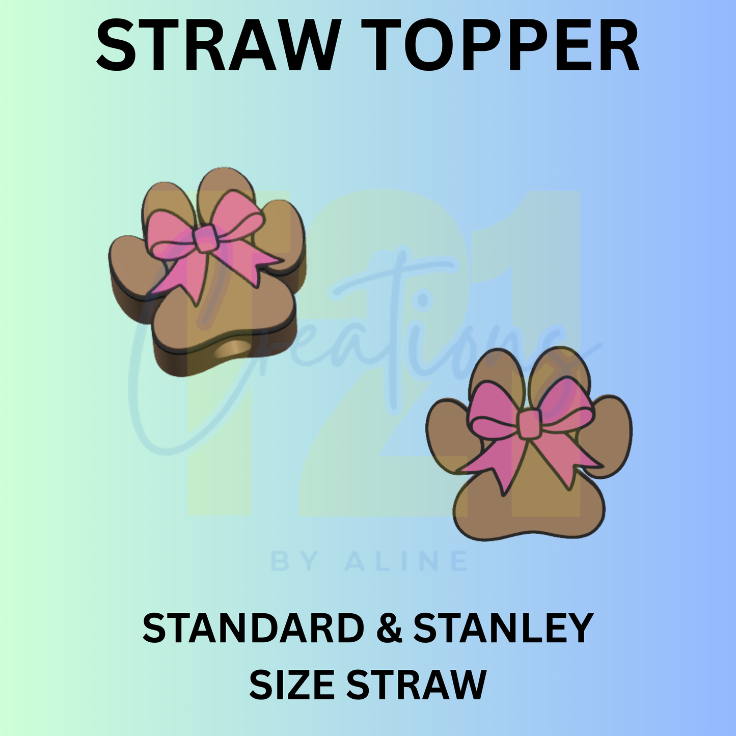 COQUETTE PAW STRAW TOPPER
