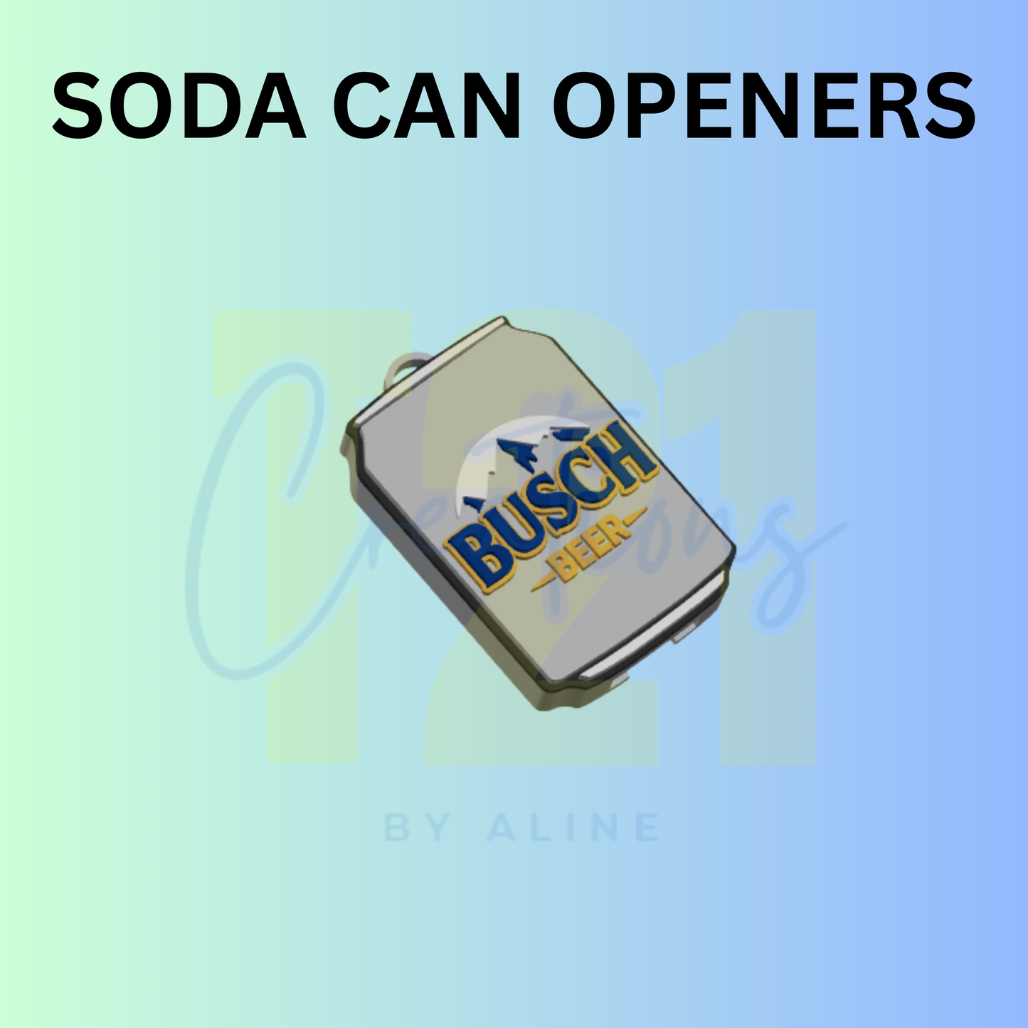 BEER 6 CAN OPENER KEYCHAIN