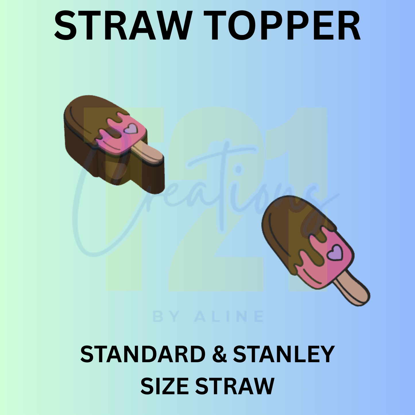 ICE CREAM STRAW TOPPER