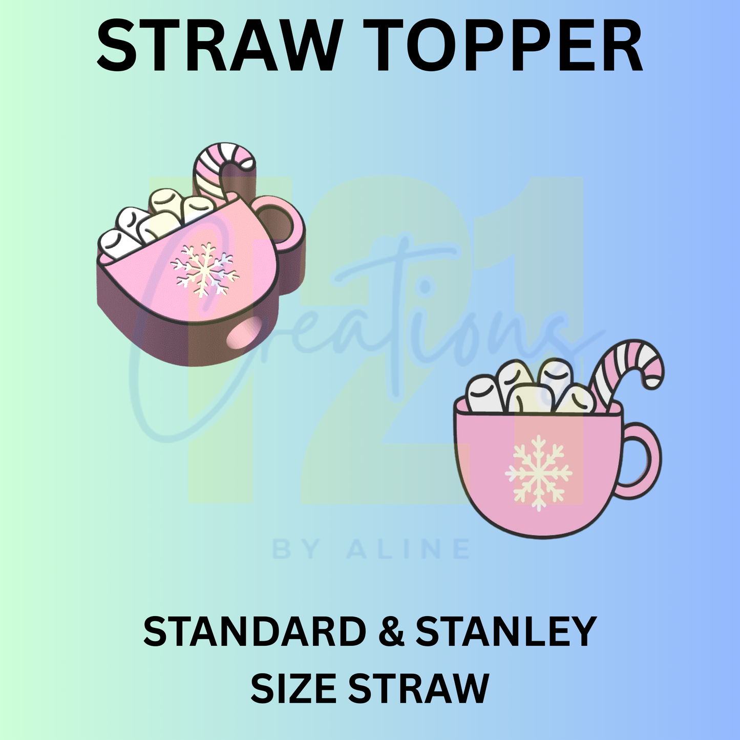 HOT COCOA STRAW TOPPER