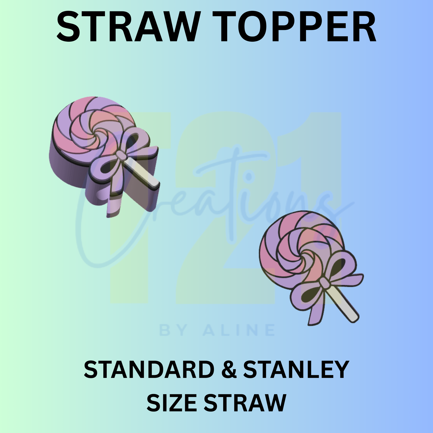 LOLLIPOP STRAW TOPPER