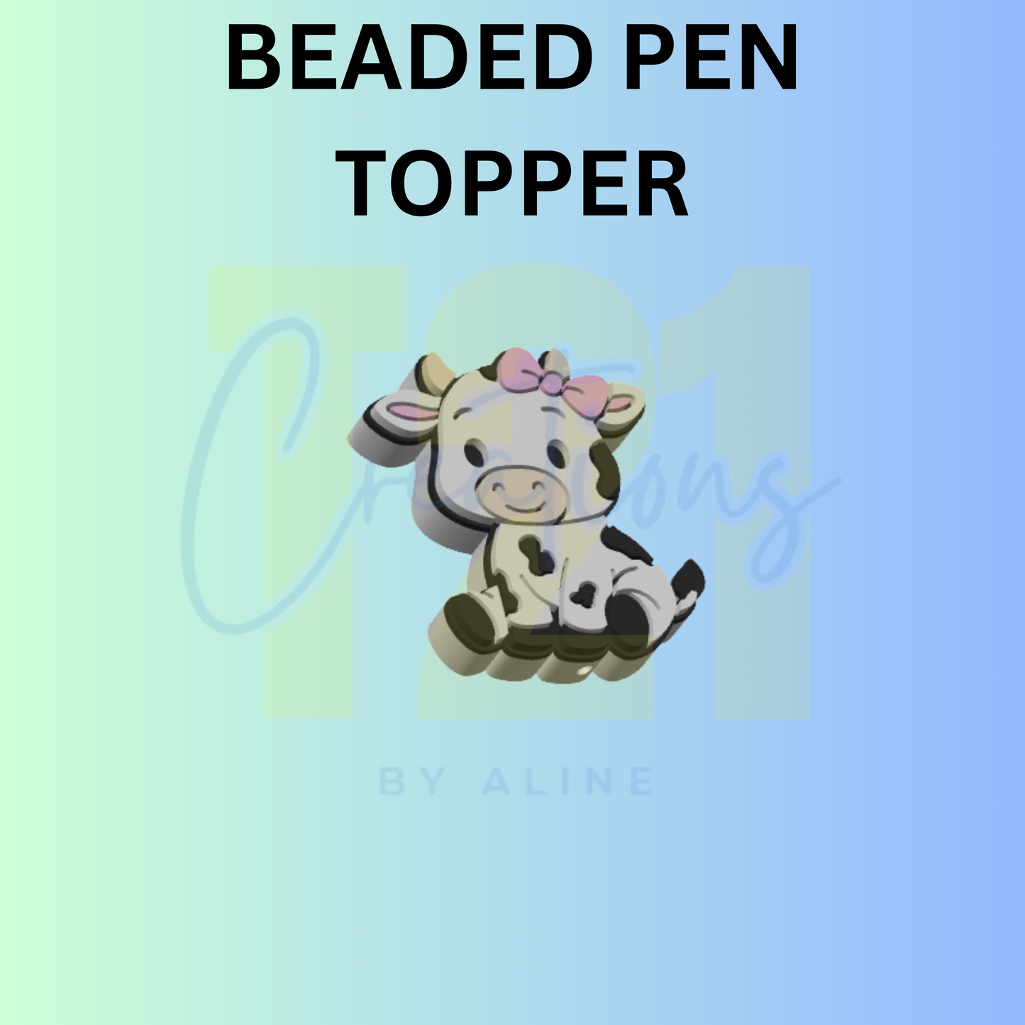 COW 6 PEN TOPPER