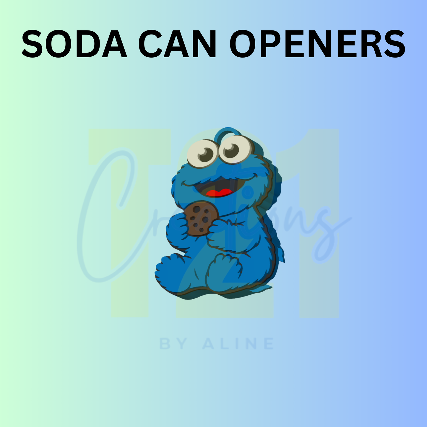 COOKIE GUY CAN OPENER KEYCHAIN