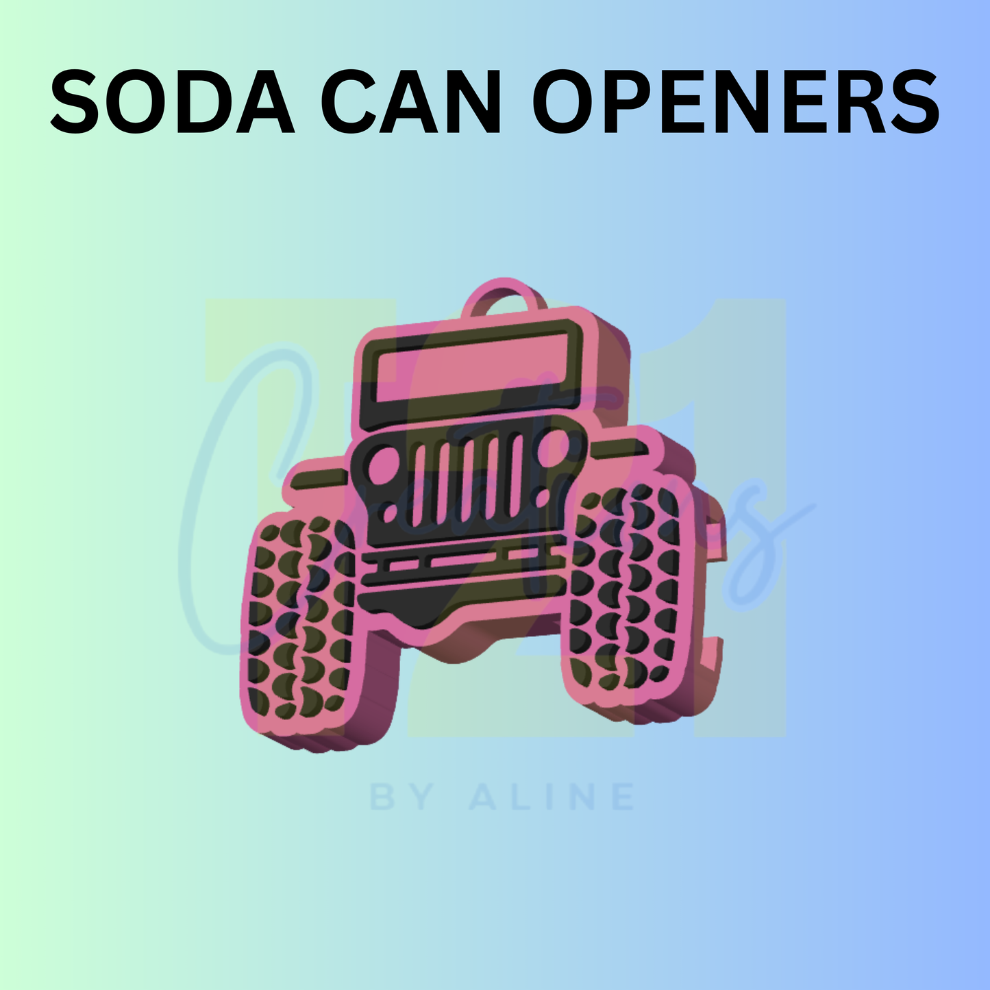 OFF ROAD CAN OPENER KEYCHAIN