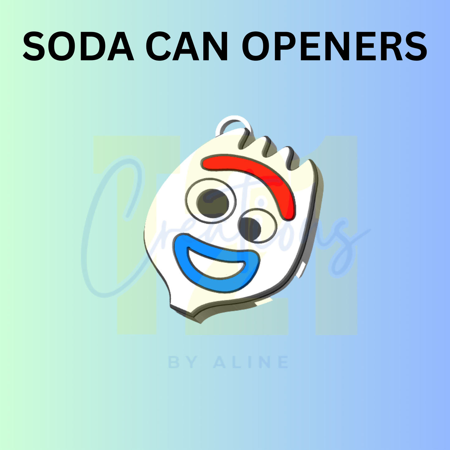 FORK CAN OPENER KEYCHAIN