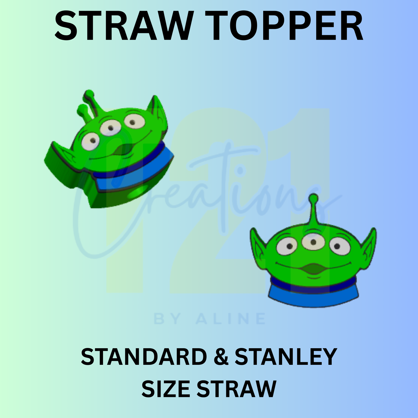 ALIEN STRAW TOPPER