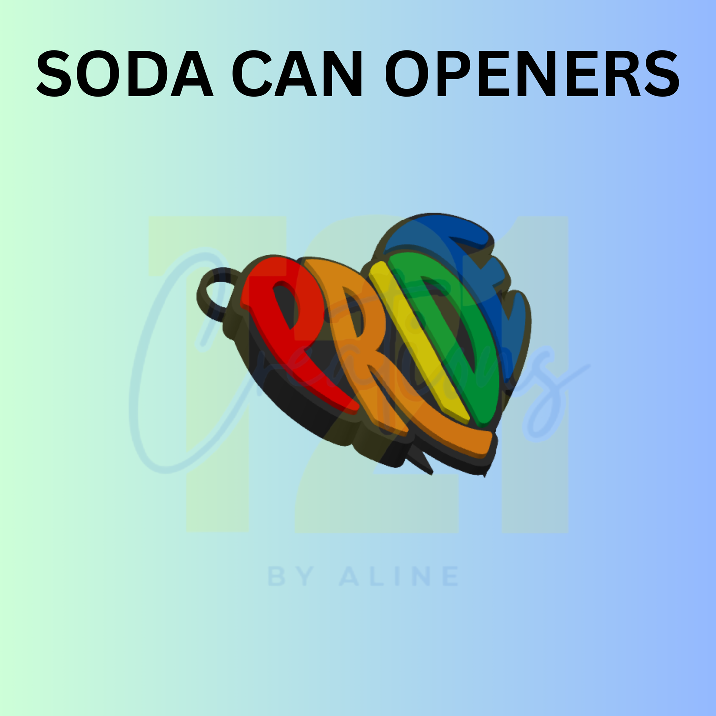 PRIDE CAN OPENER KEYCHAIN