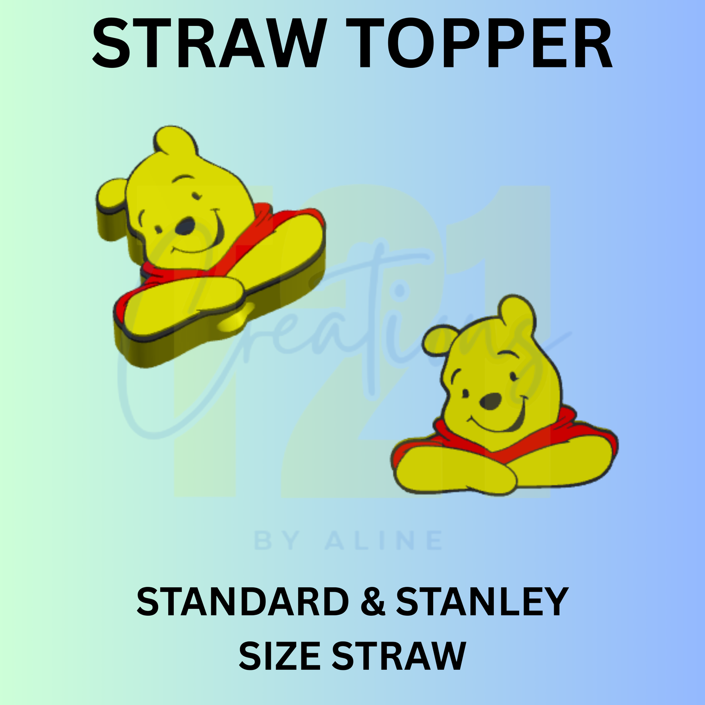 HONNEY BEAR STRAW TOPPER