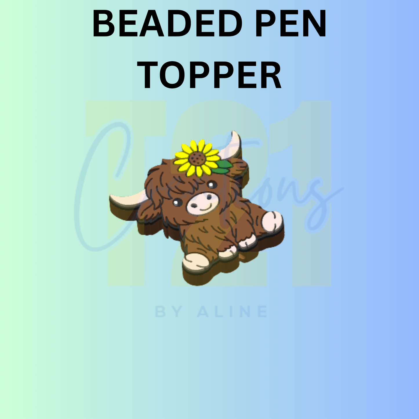 SUNFLOWER COW PEN TOPPER