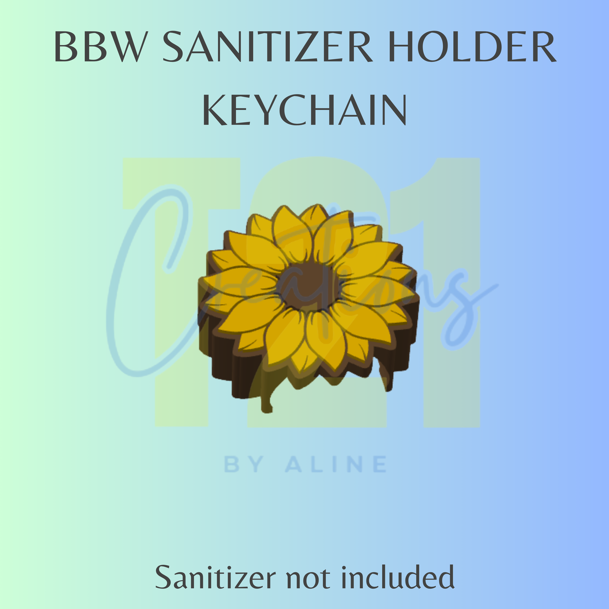 SUNFLOWER BBW SANITIZER KEYCHAIN