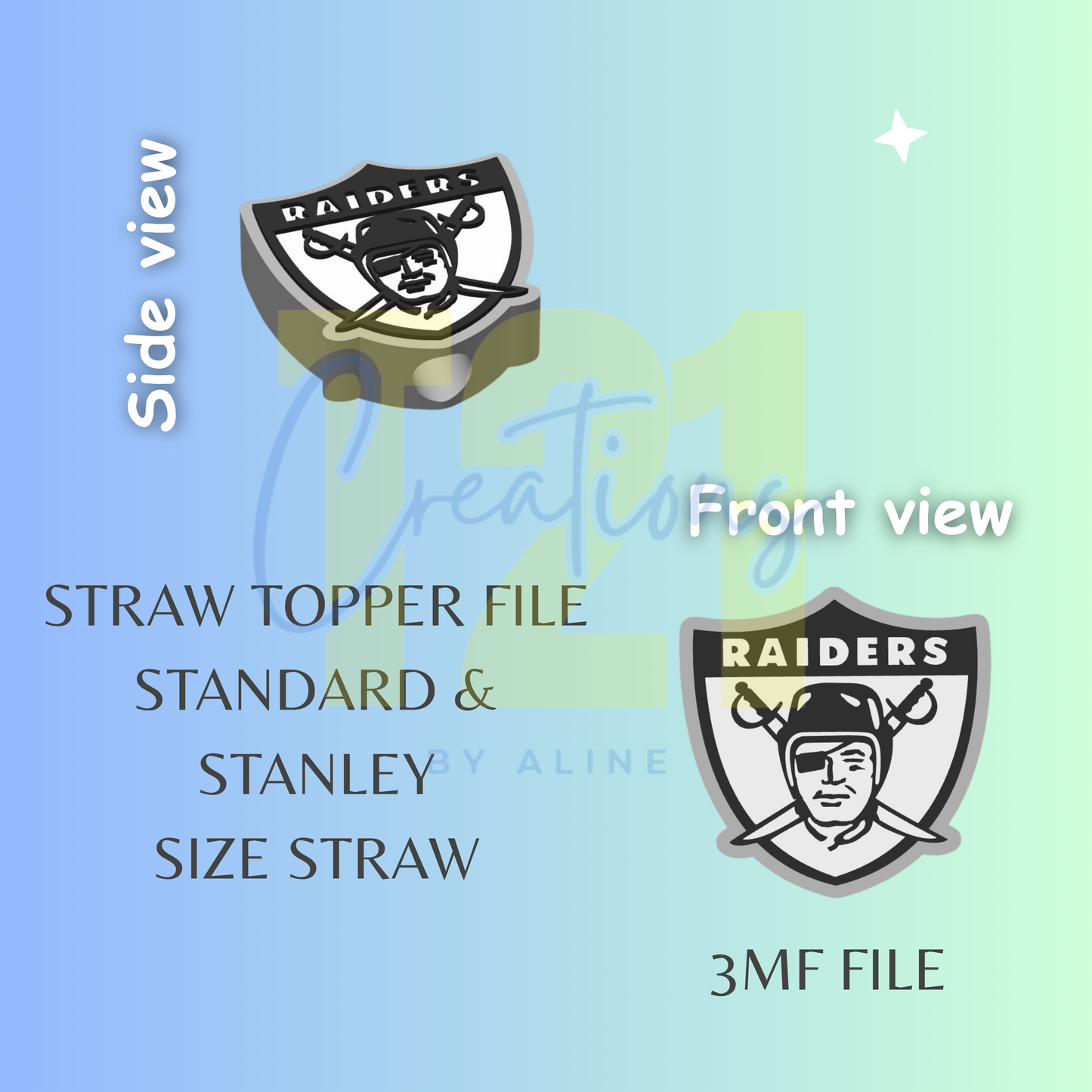 RAID-ERS STRAW TOPPER STL FILE