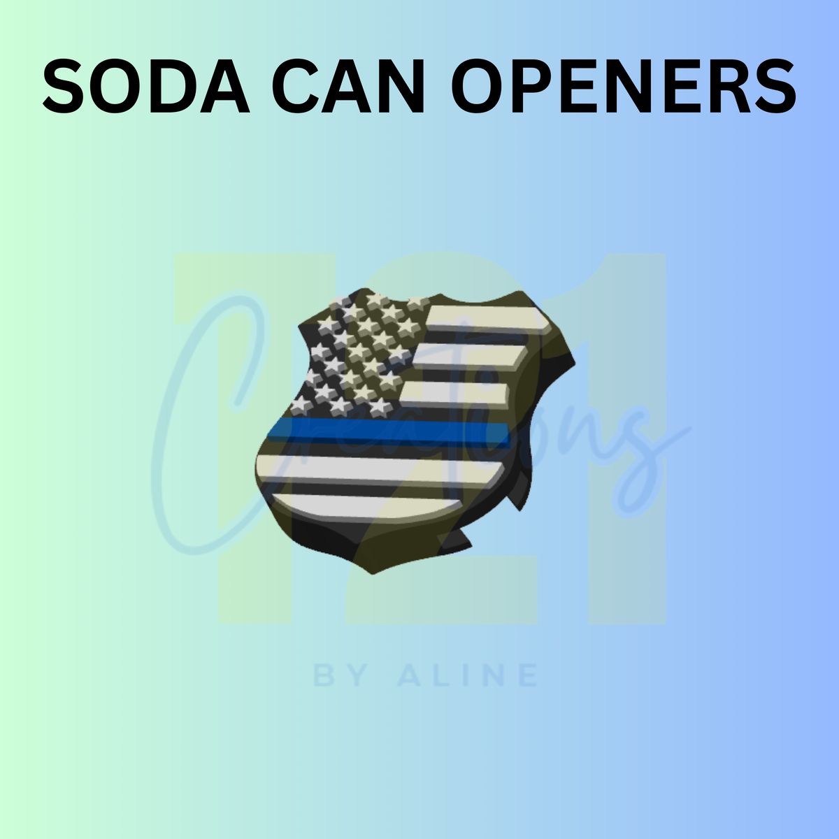 POLICE CAN OPENER KEYCHAIN