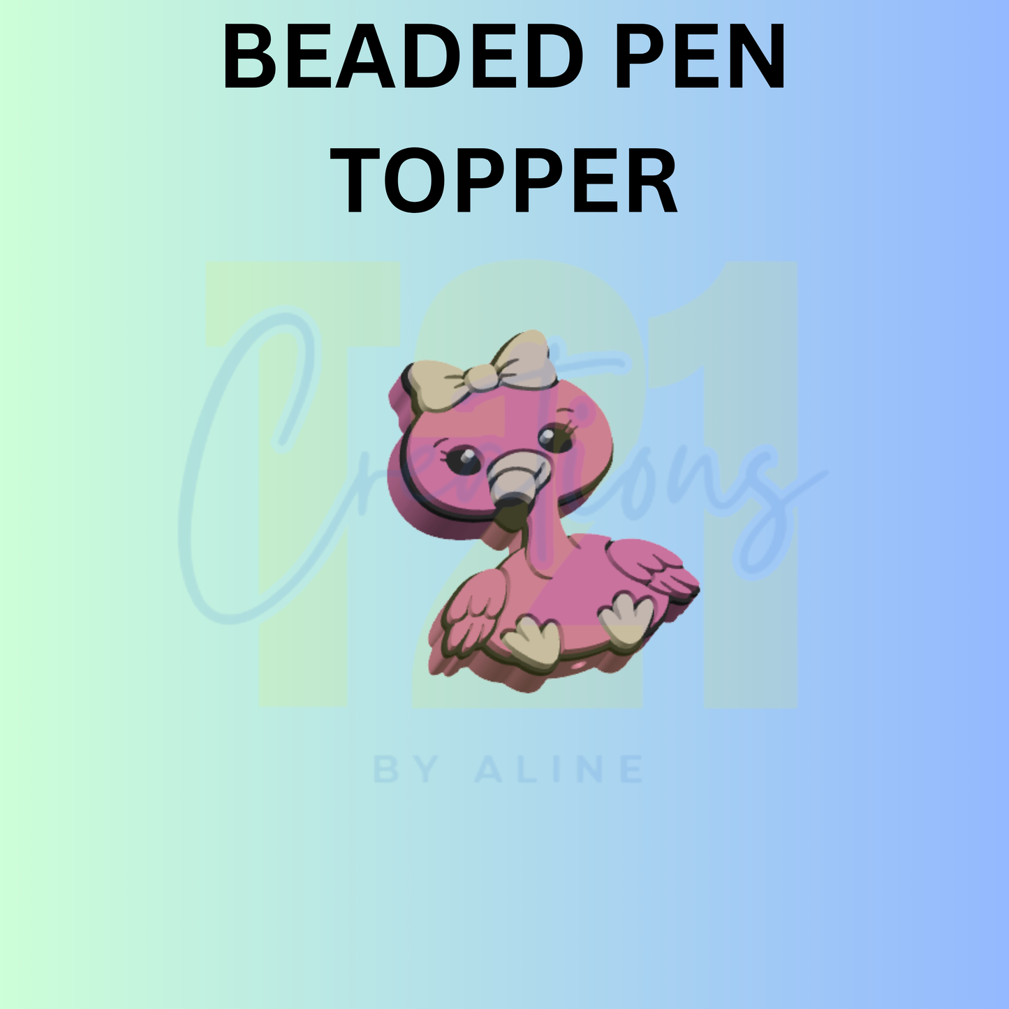 COQUETTE FLAMINGO PEN TOPPER