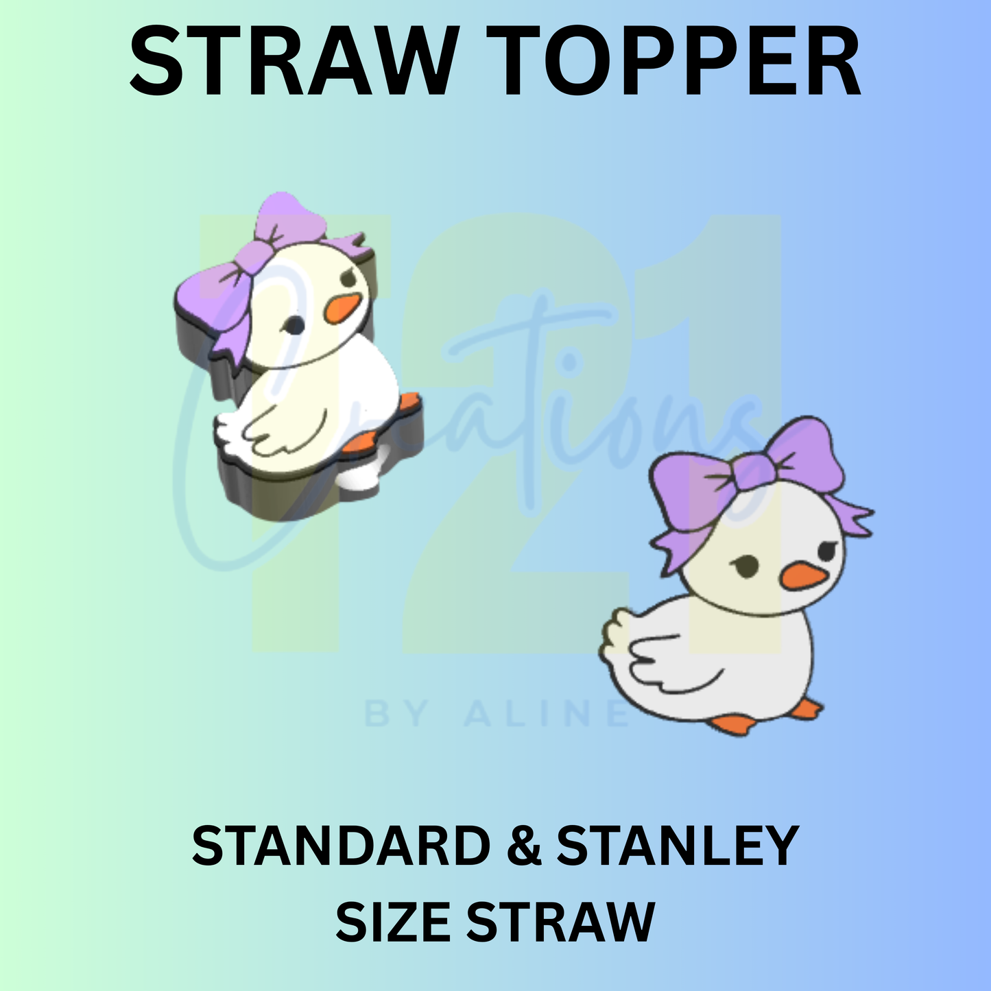 DUCKLING STRAW TOPPER
