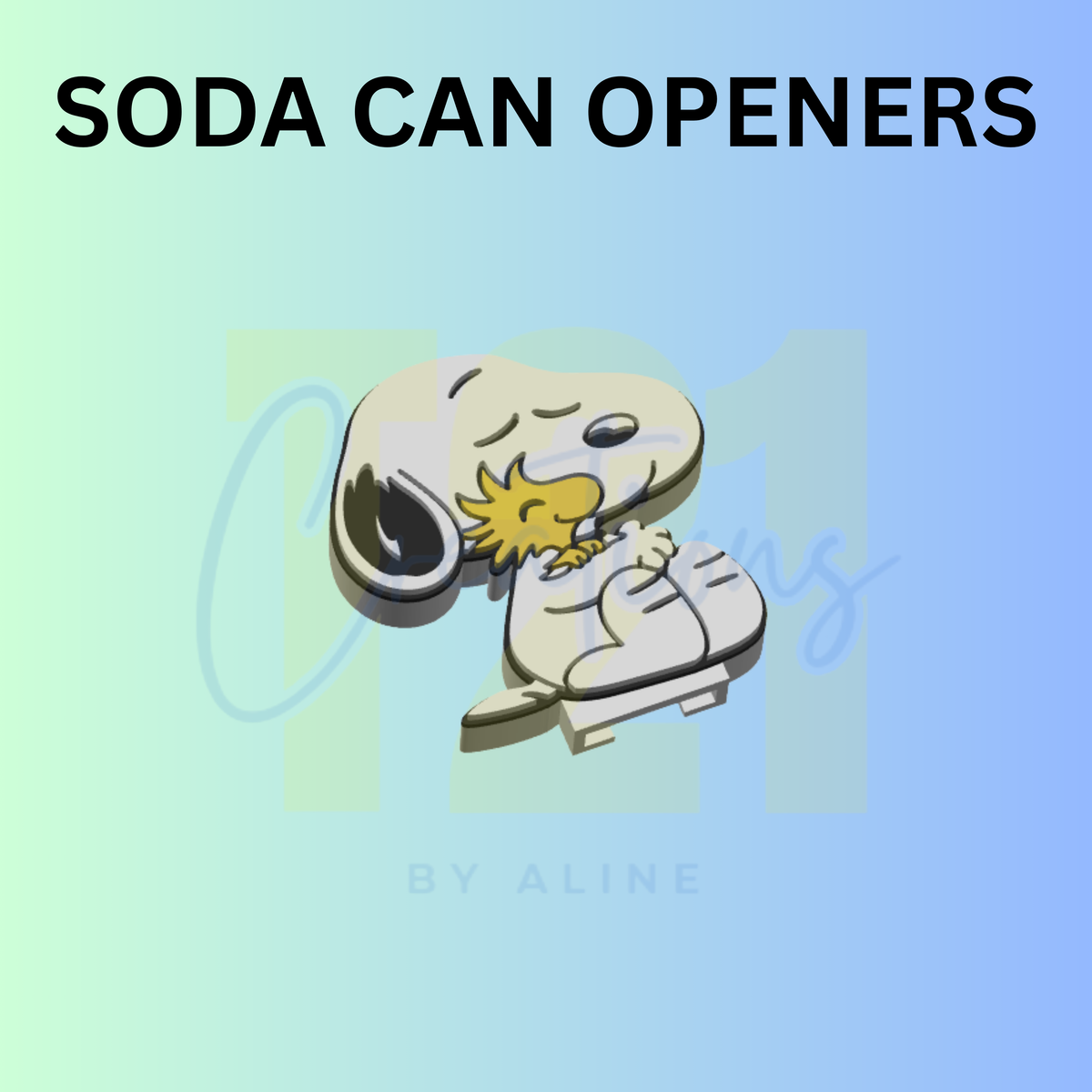 WHITE DOG CAN OPENER KEYCHAIN