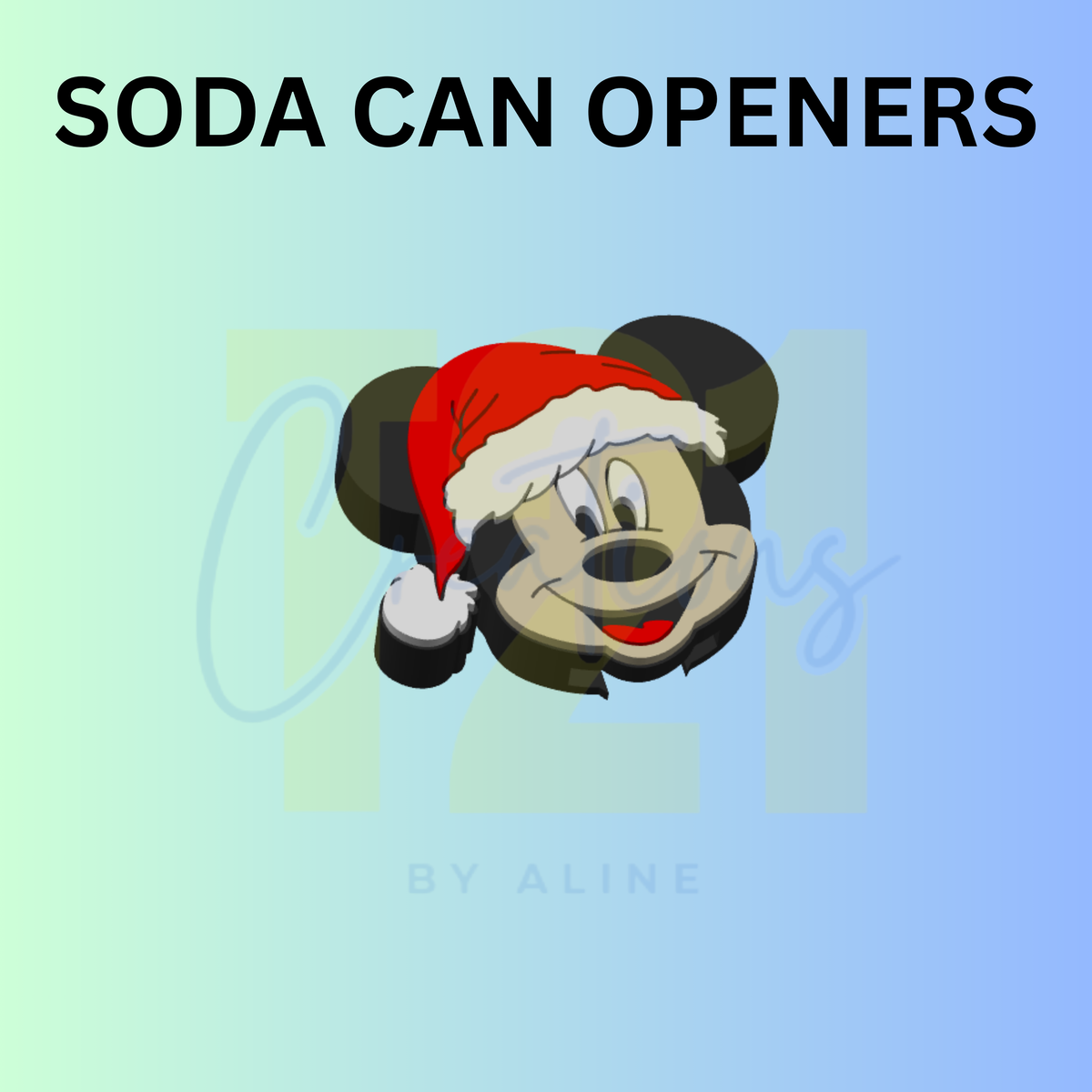 XMAS BOY MOUSE CAN OPENER KEYCHAIN