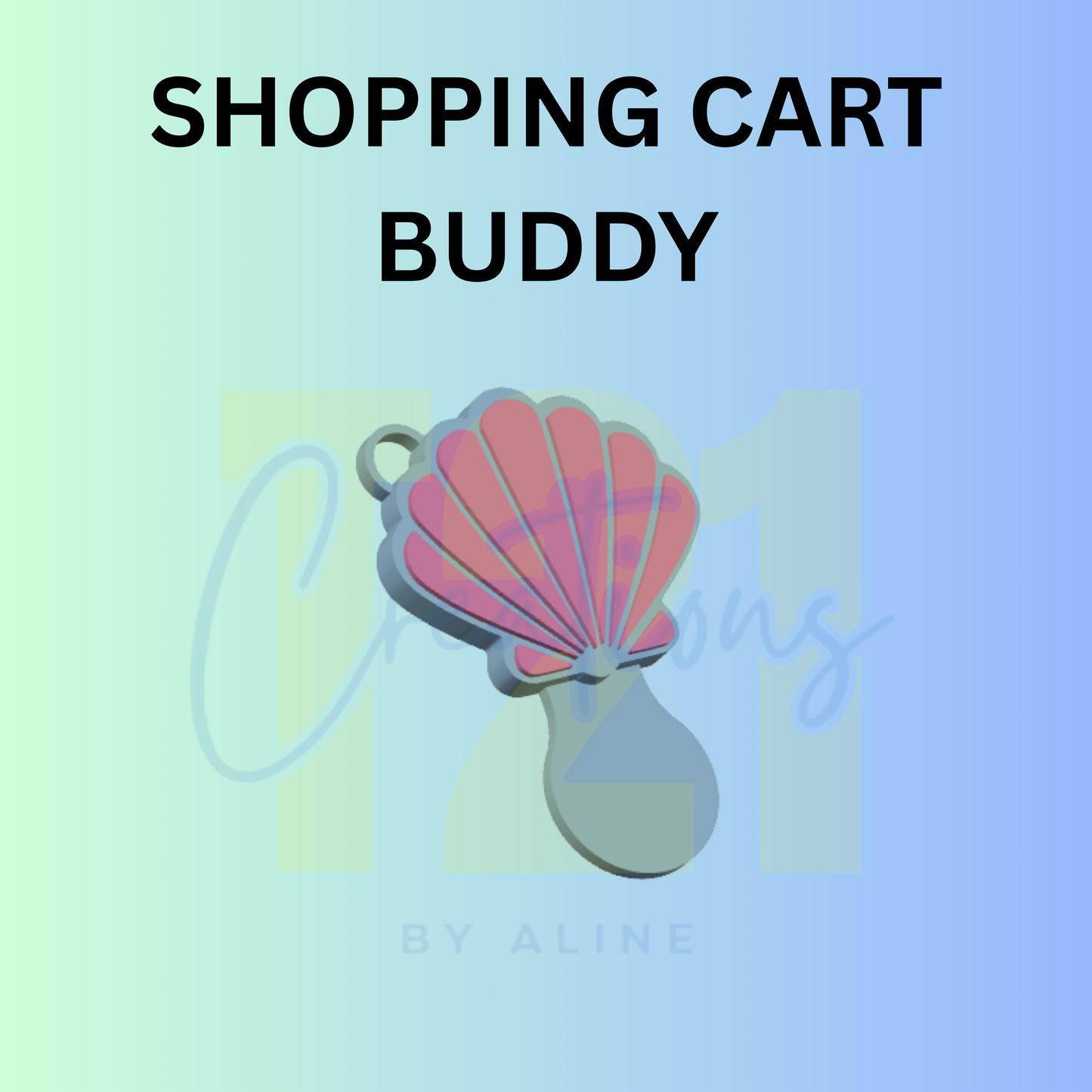SEA SHELL SHOPPING CART BUDDY