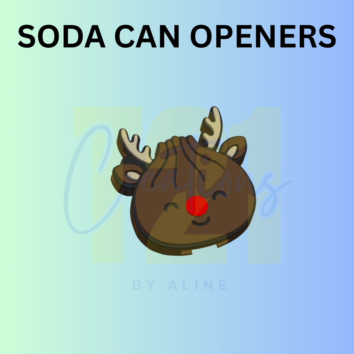 REINDEER DUMPLING CAN OPENER KEYCHAIN