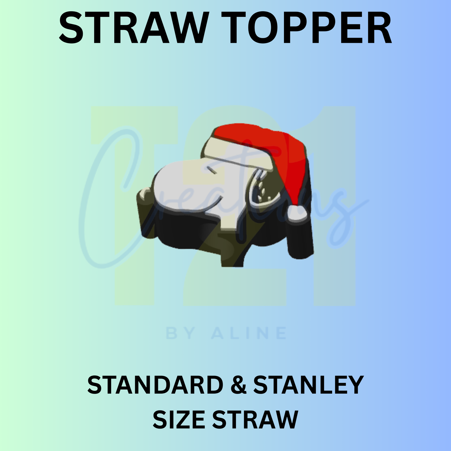 XMAS DOG STRAW TOPPER