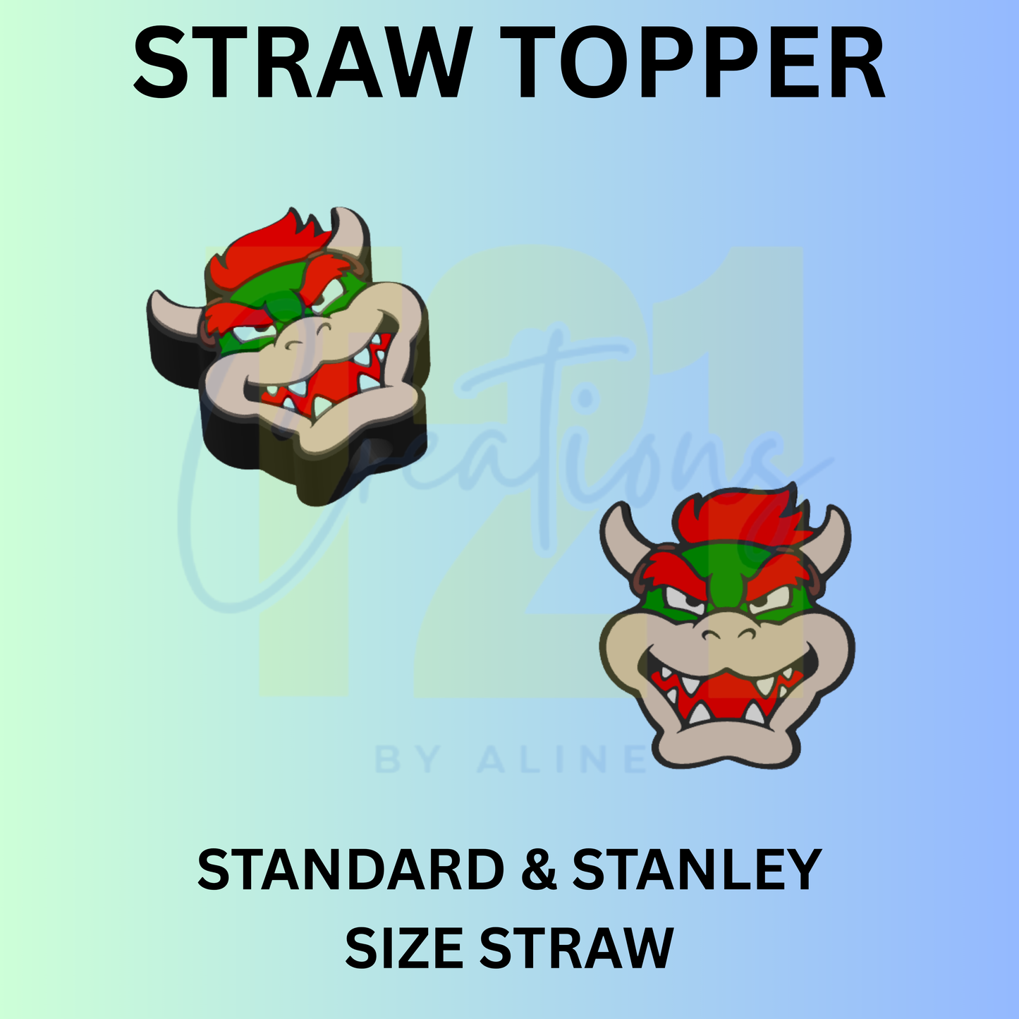 GAME VILLAN STRAW TOPPER