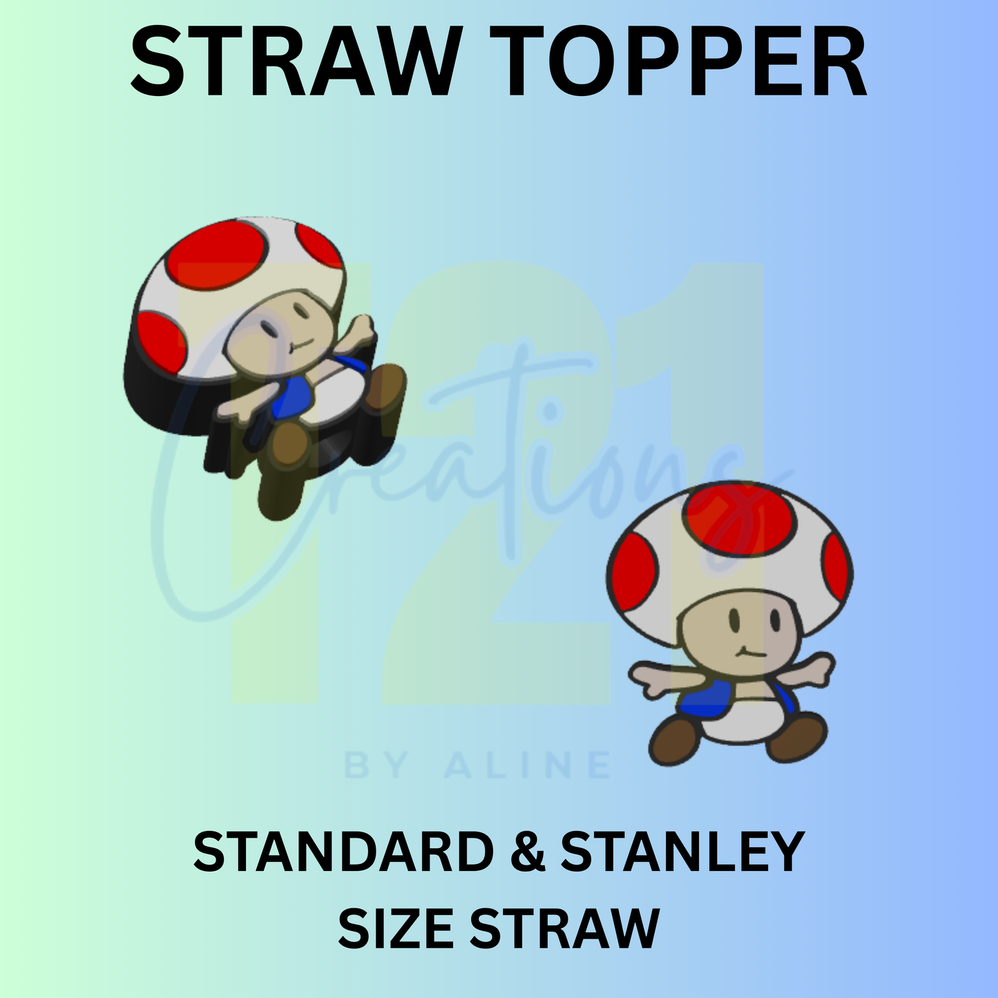 MUSHROOM STRAW TOPPER