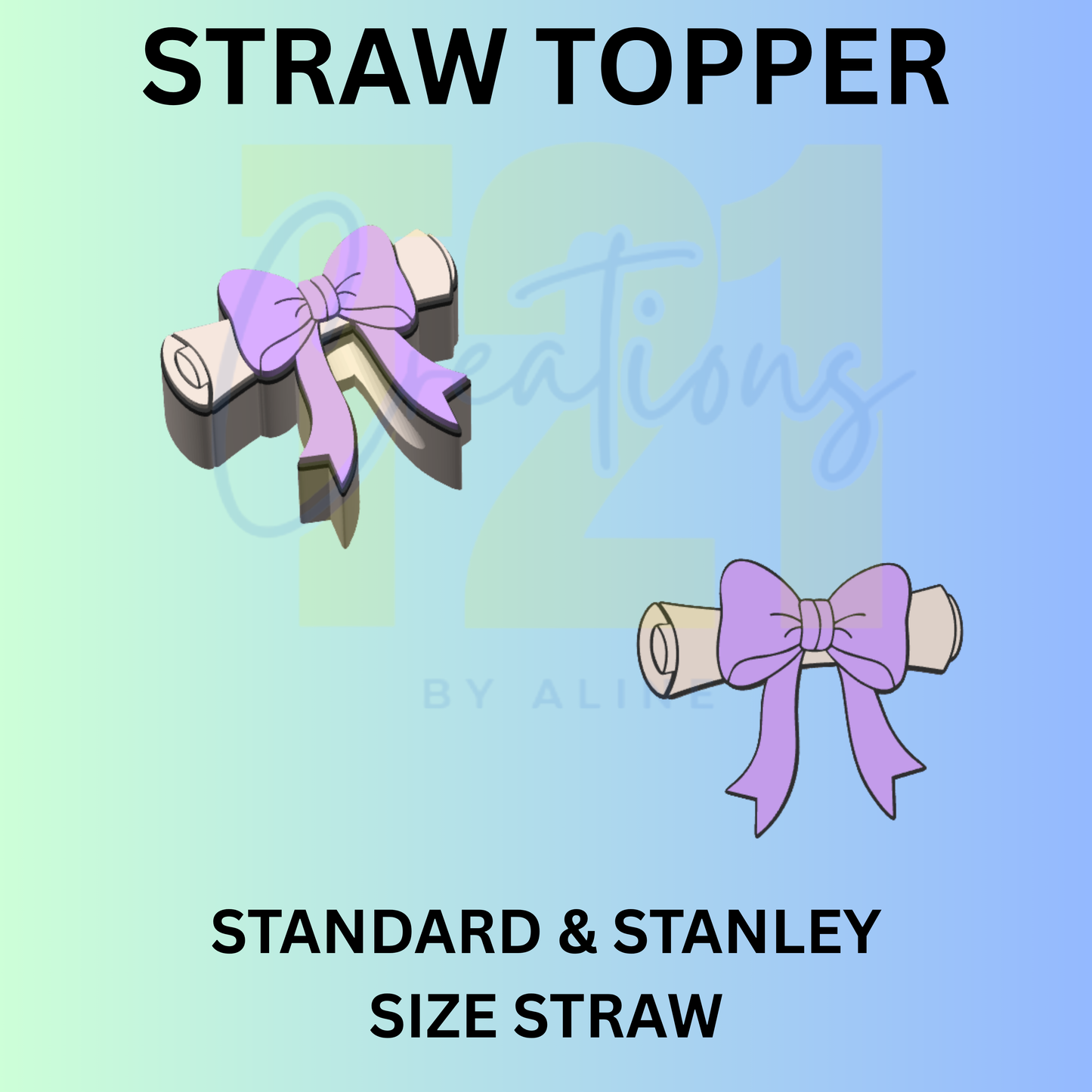 DIPLOMA STRAW TOPPER