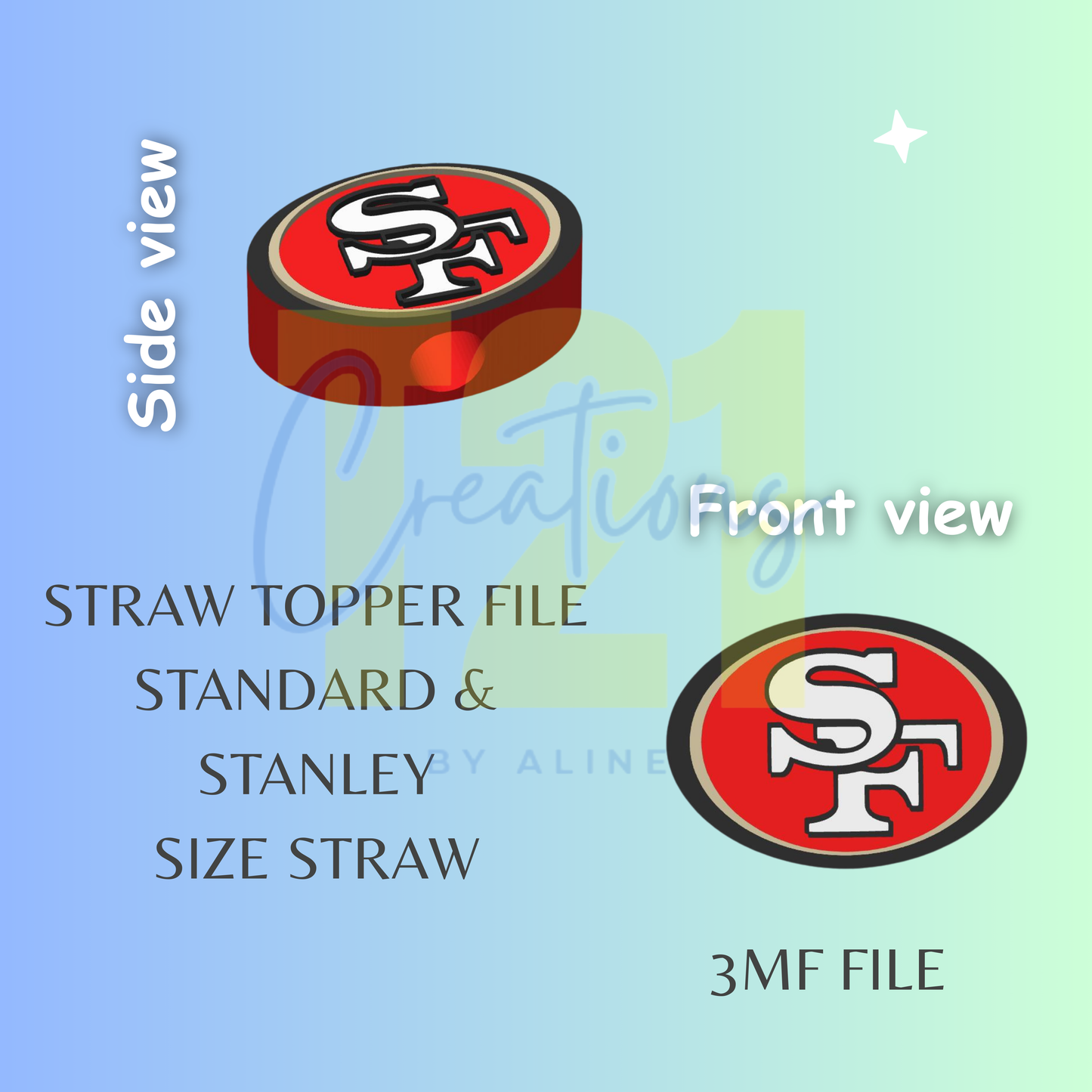 SAN FRANCISCO STRAW TOPPER STL