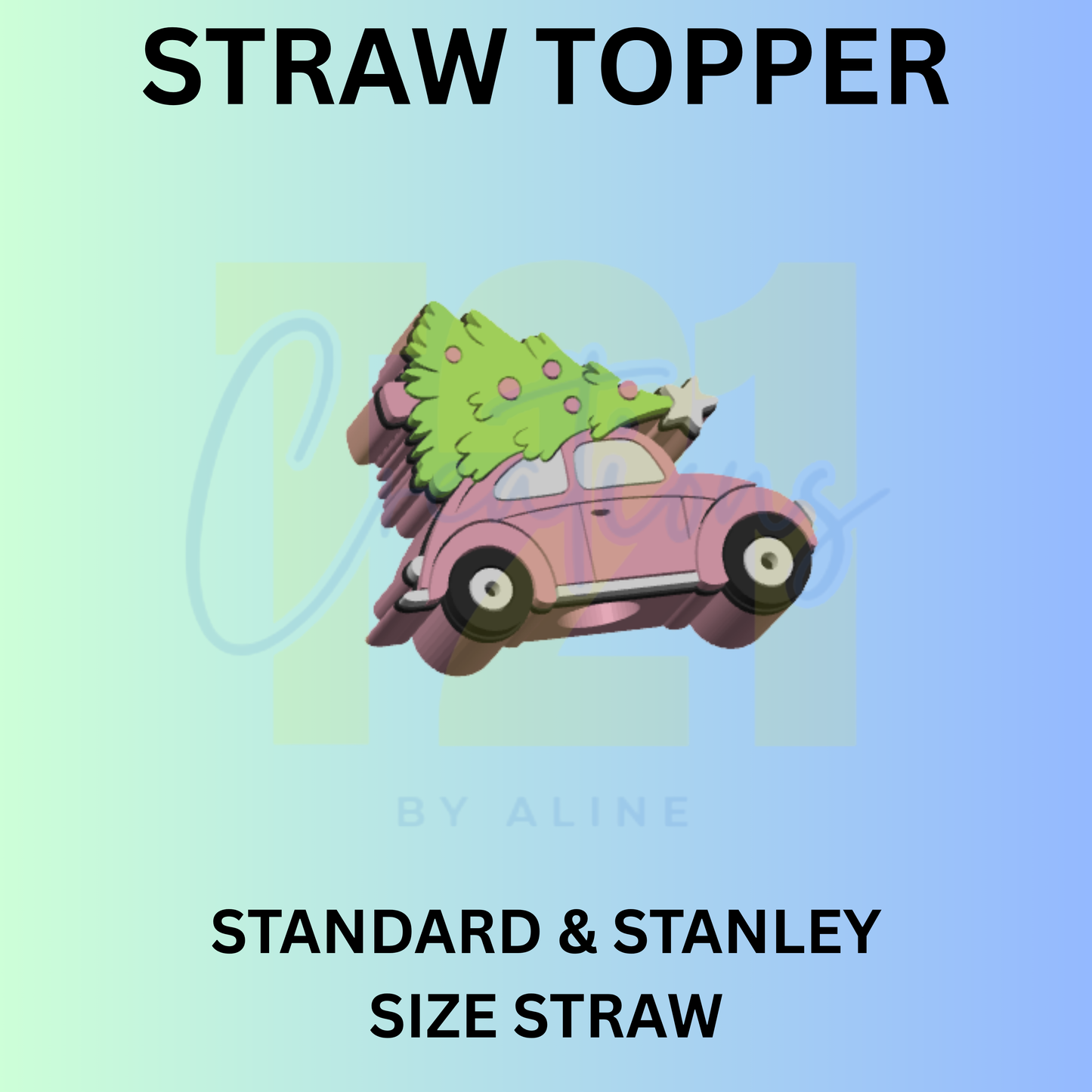 XMAS BETTLE STRAW TOPPER