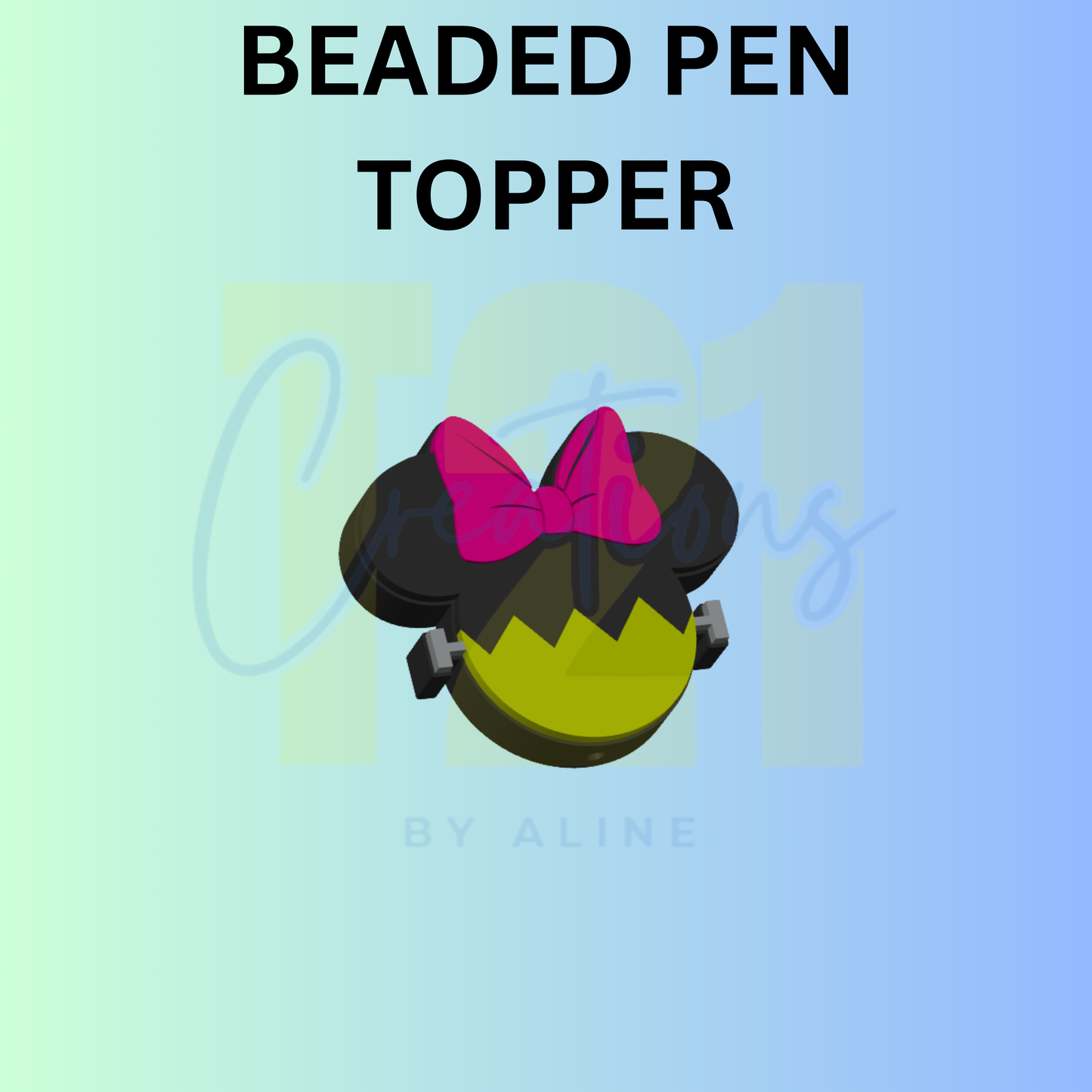 GIRL MOUSE ZOMBIE PEN TOPPER