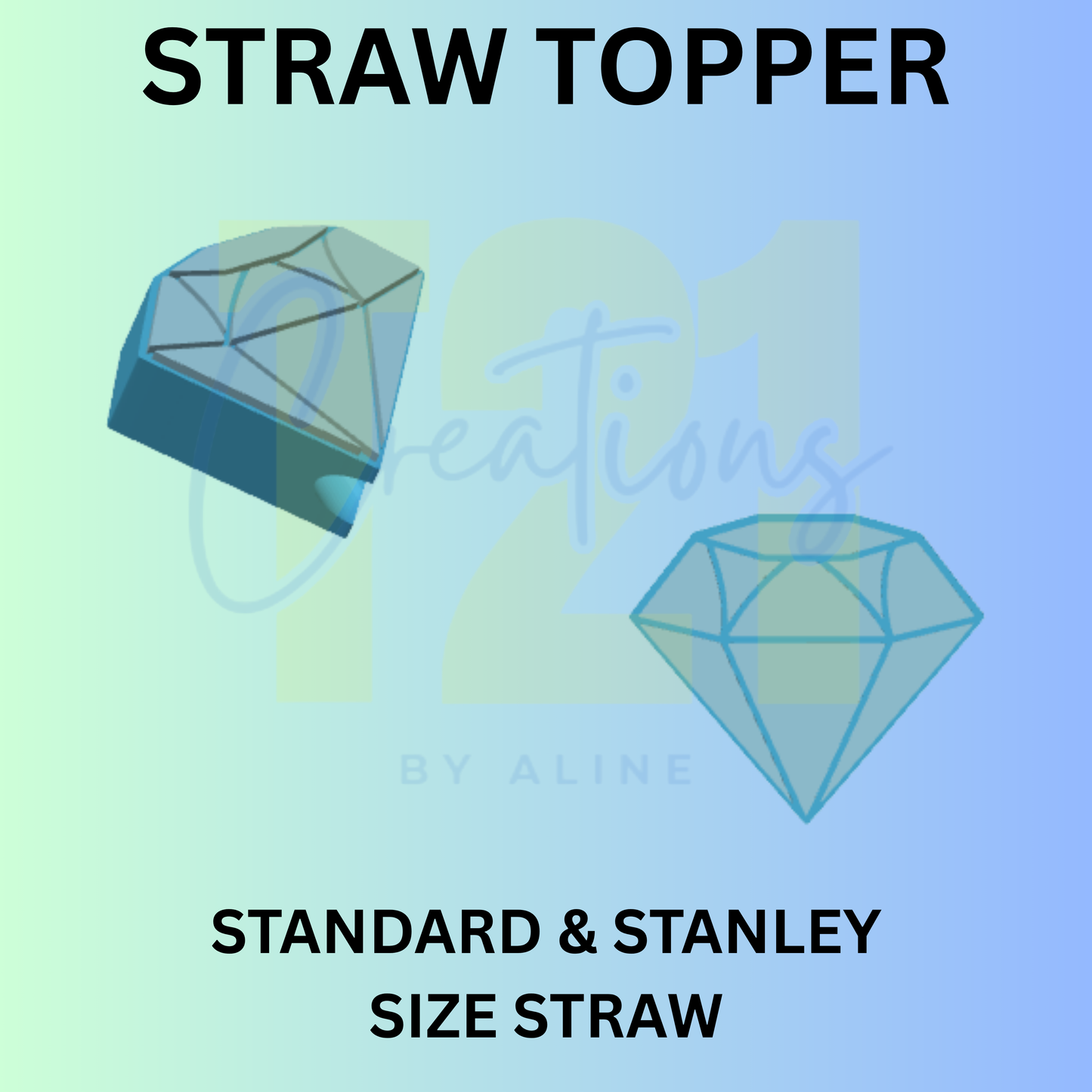 DIAMOND STRAW TOPPER