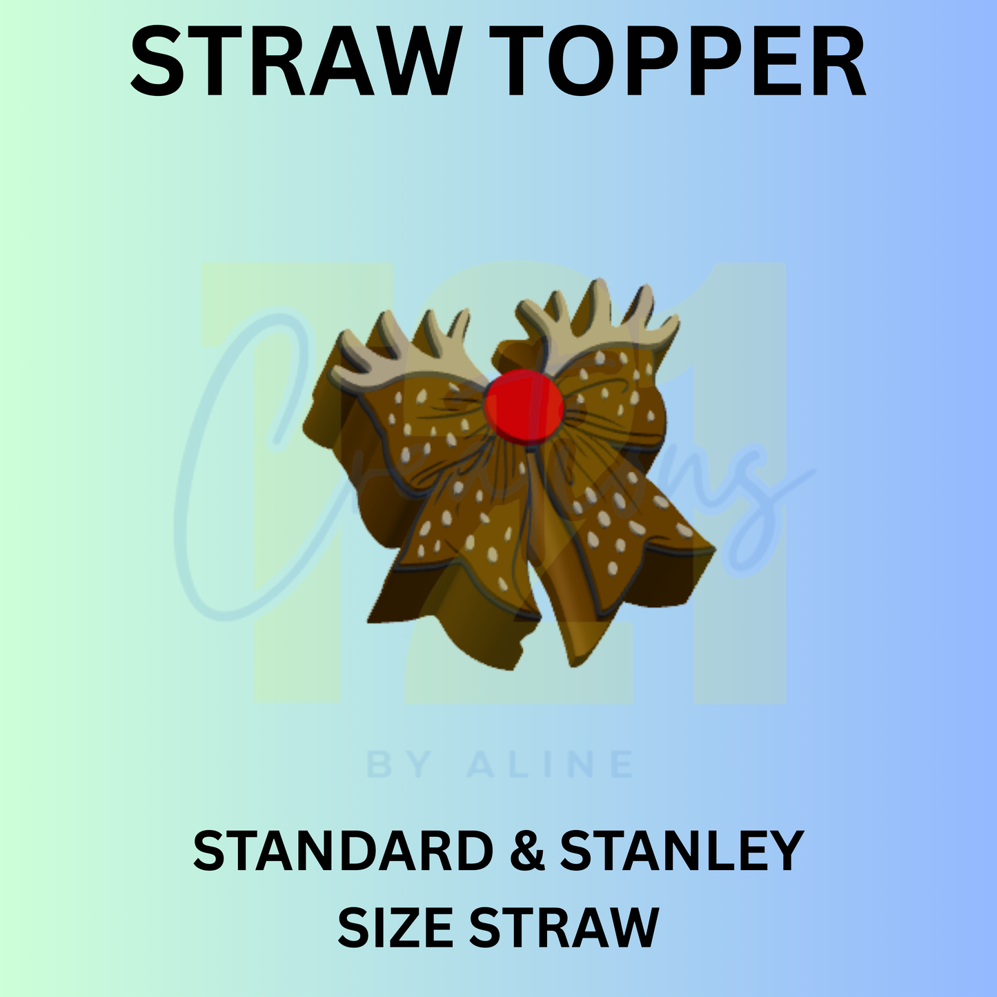 DEER BOW STRAW TOPPER
