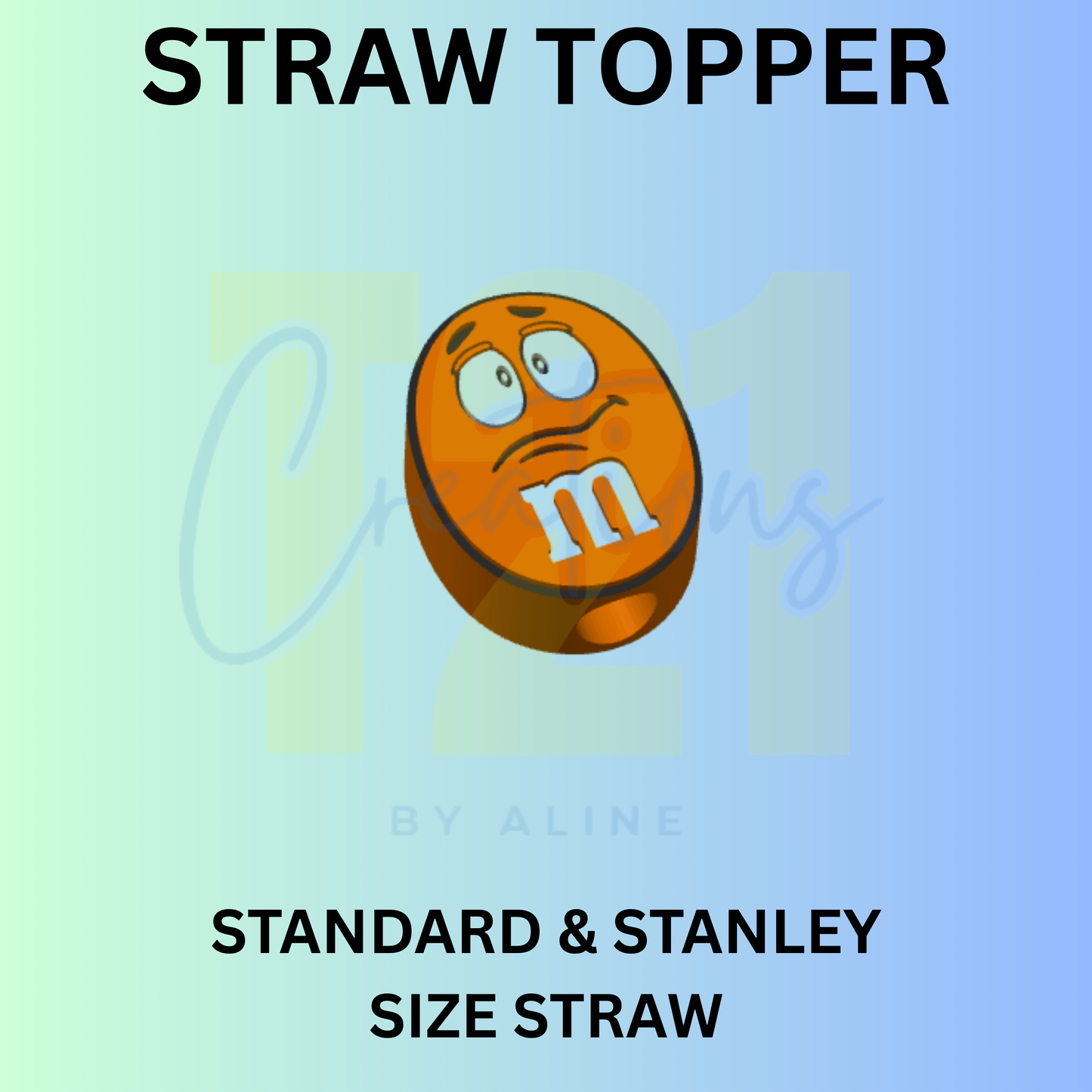 MM ORANGE STRAW TOPPER