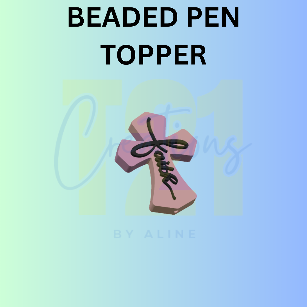 FAITH CROSS PEN TOPPER