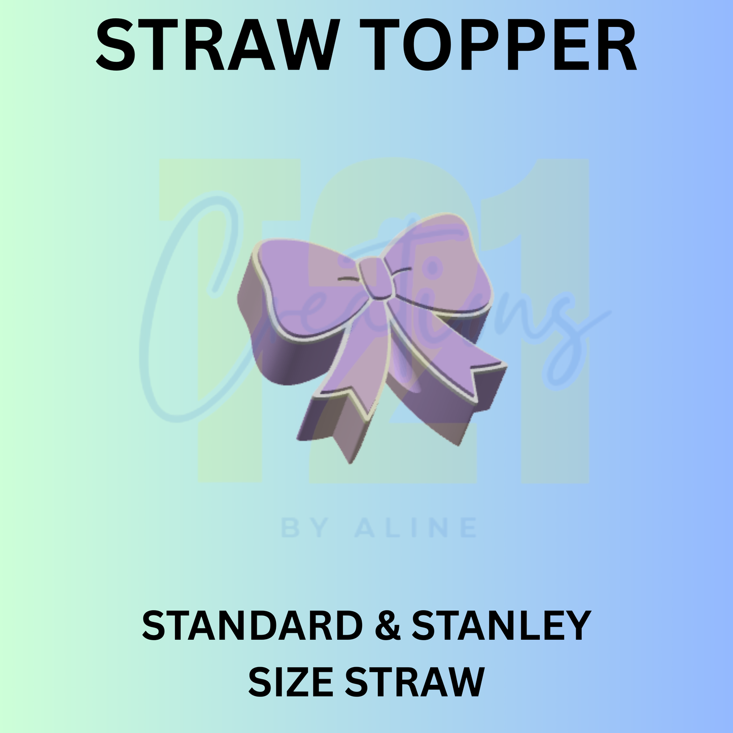 BOW 2 STRAW TOPPER