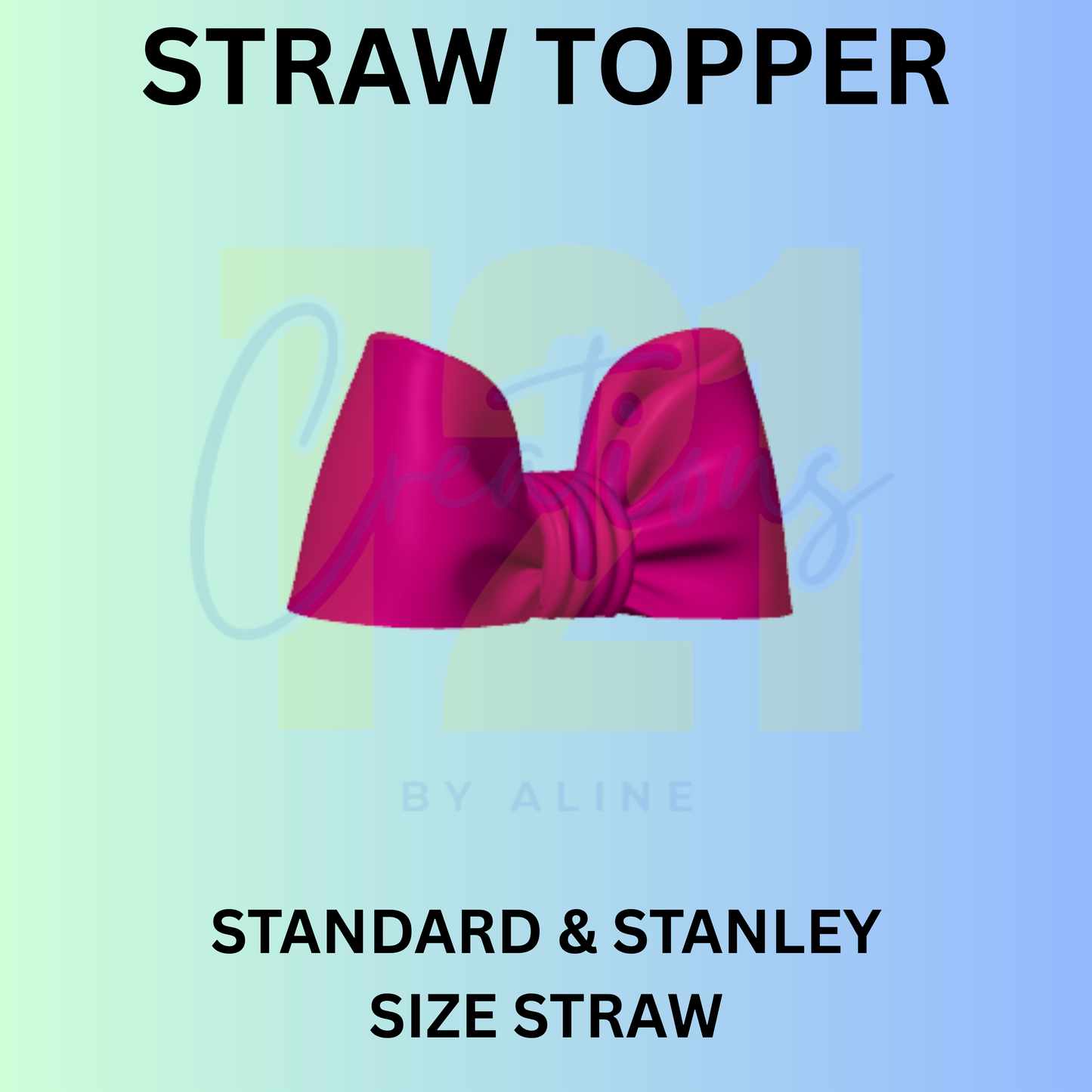 FULL BOW STRAW TOPPER